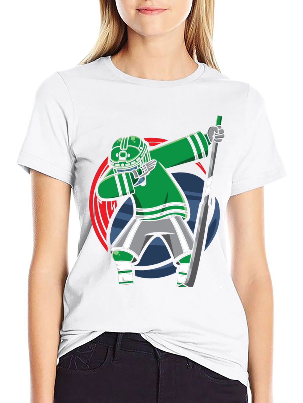 Dabbing Hockey Player T-Shirt