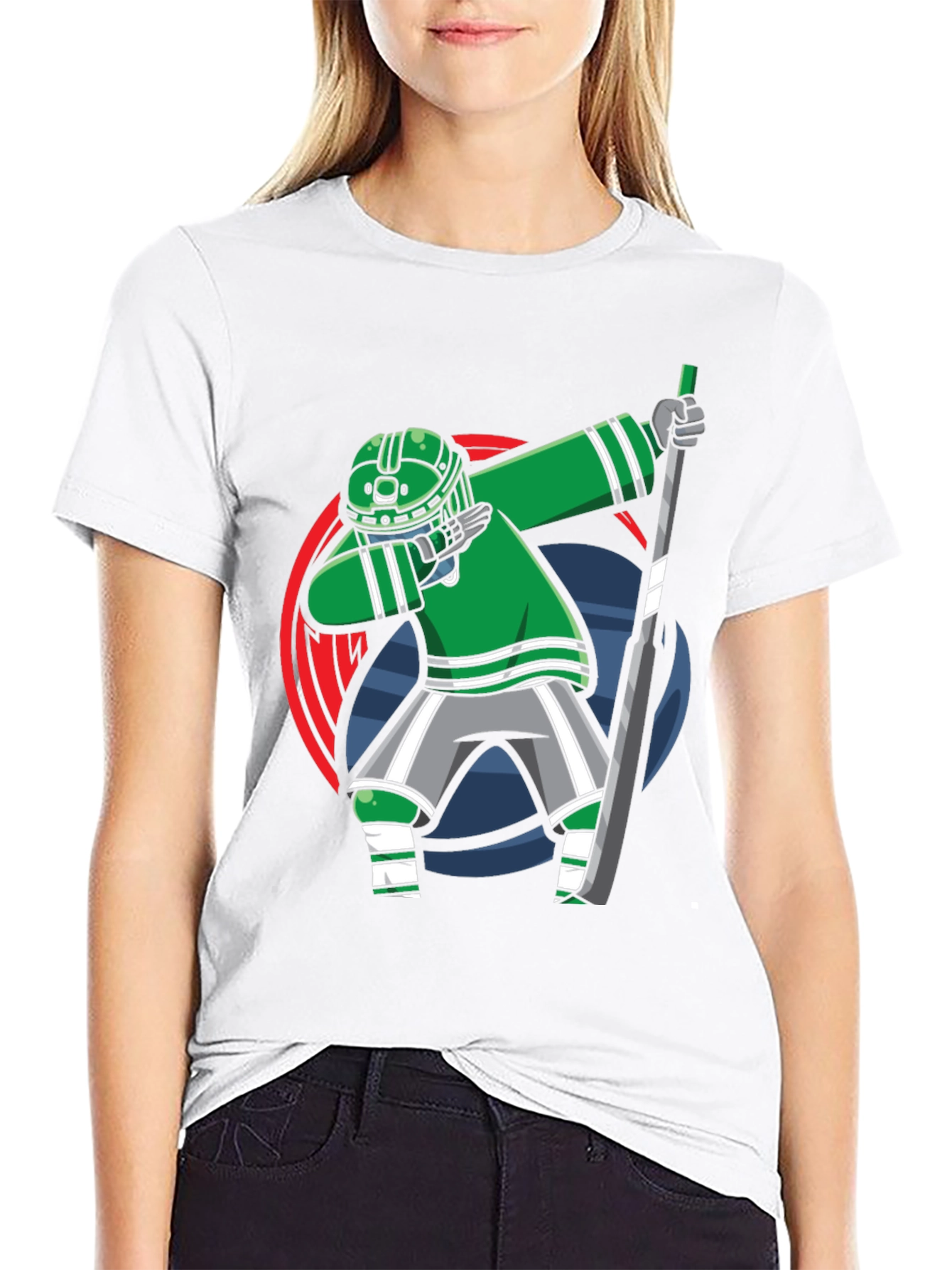 Dabbing Hockey Player T-Shirt