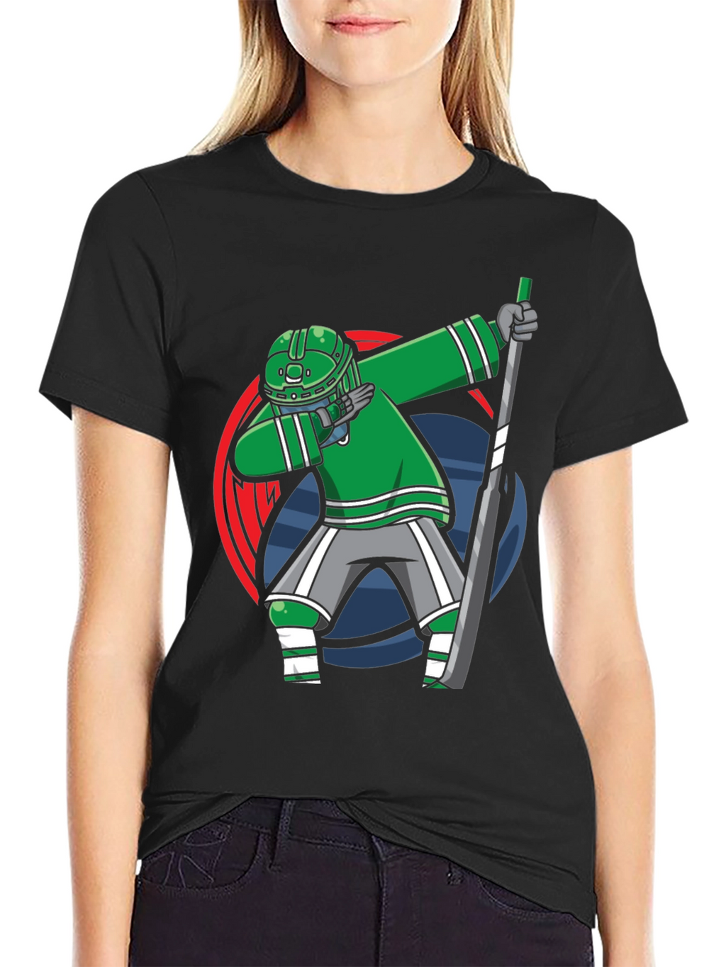 Dabbing Hockey Player T-Shirt