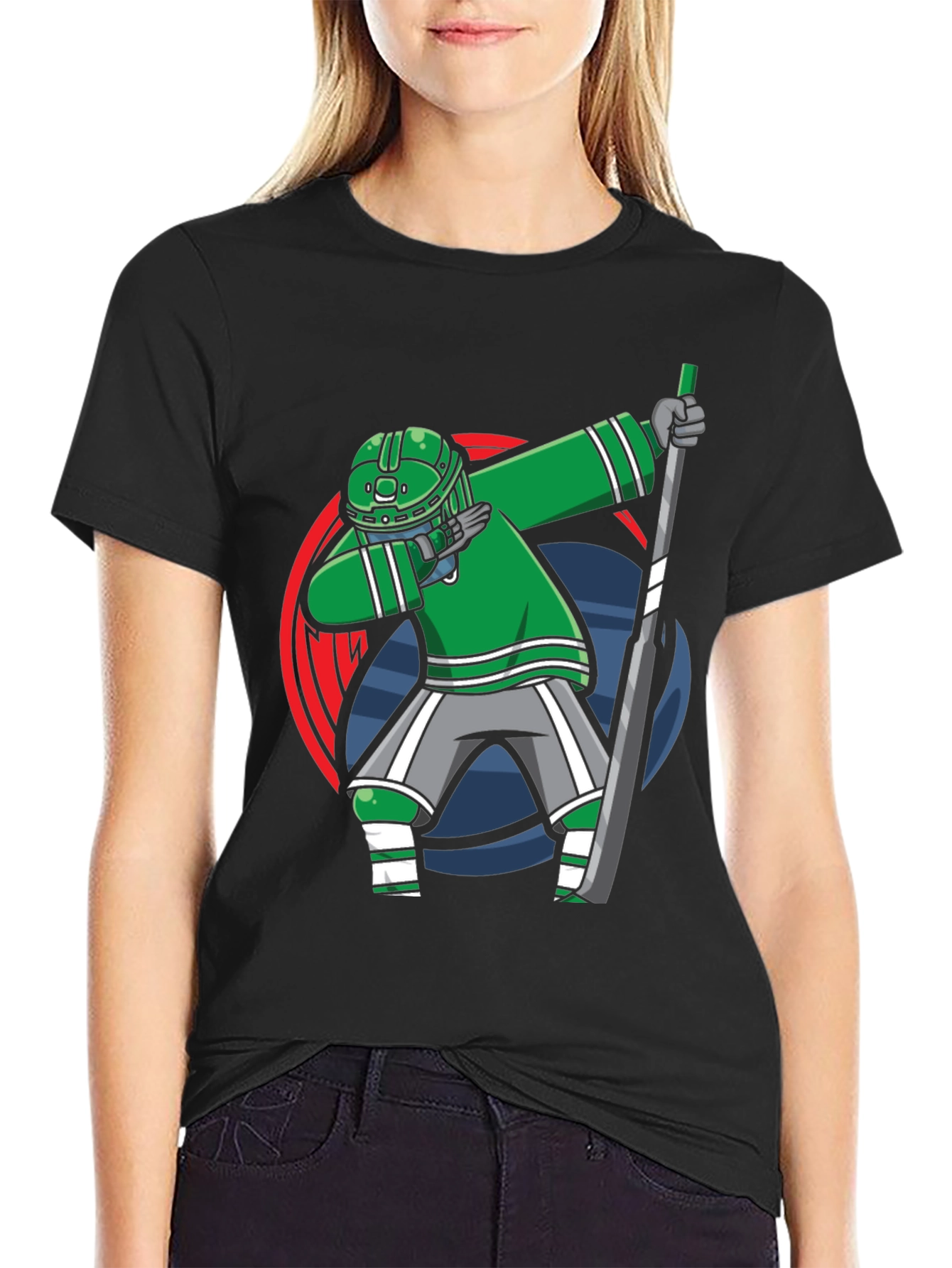 Dabbing Hockey Player T-Shirt