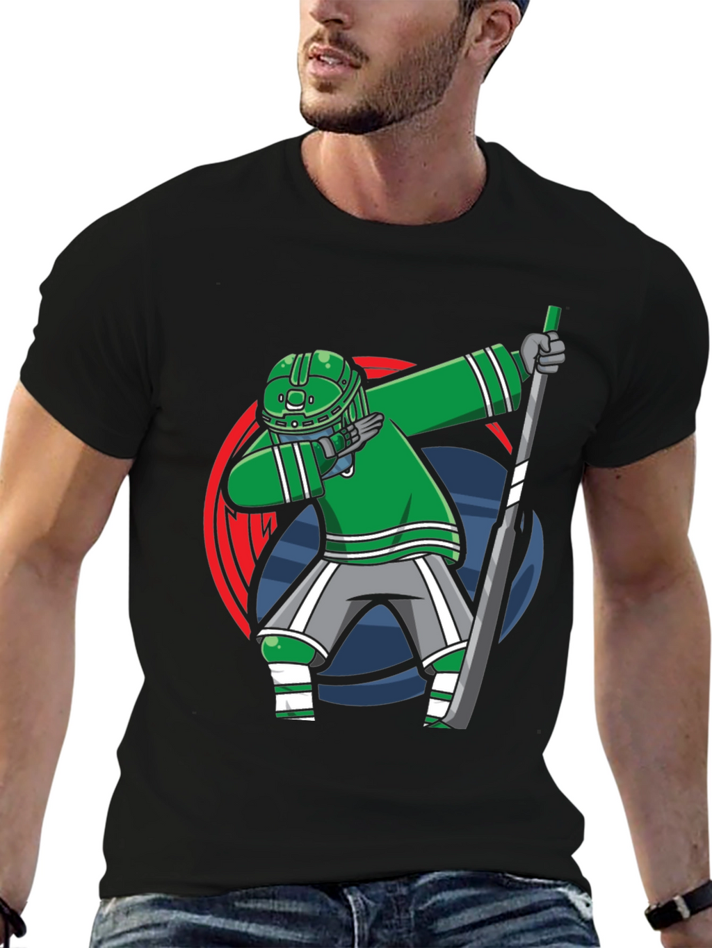 Dabbing Hockey Player T-Shirt