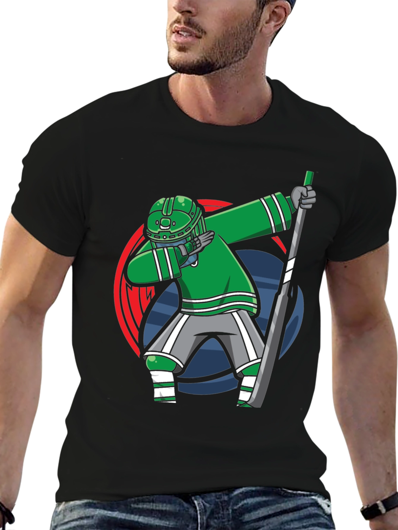 Dabbing Hockey Player T-Shirt