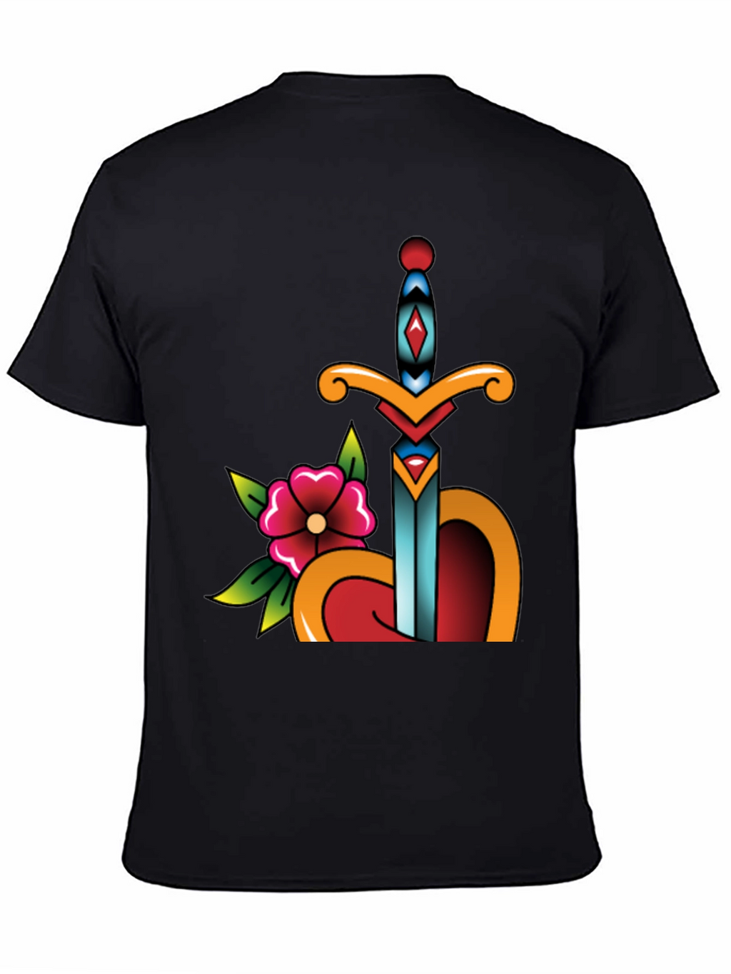 Sword Through Heart Graphic Tee