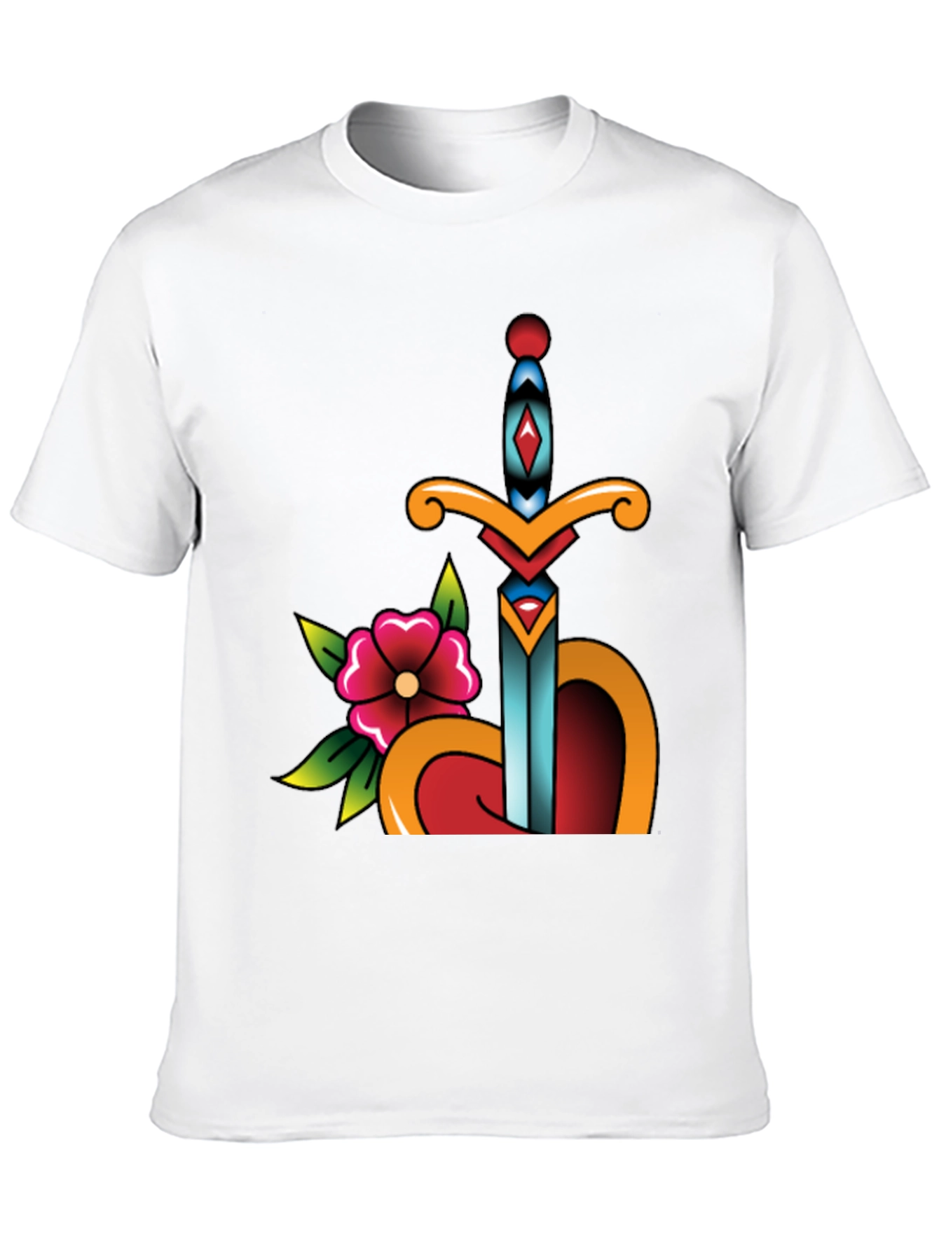 Sword Through Heart Graphic Tee
