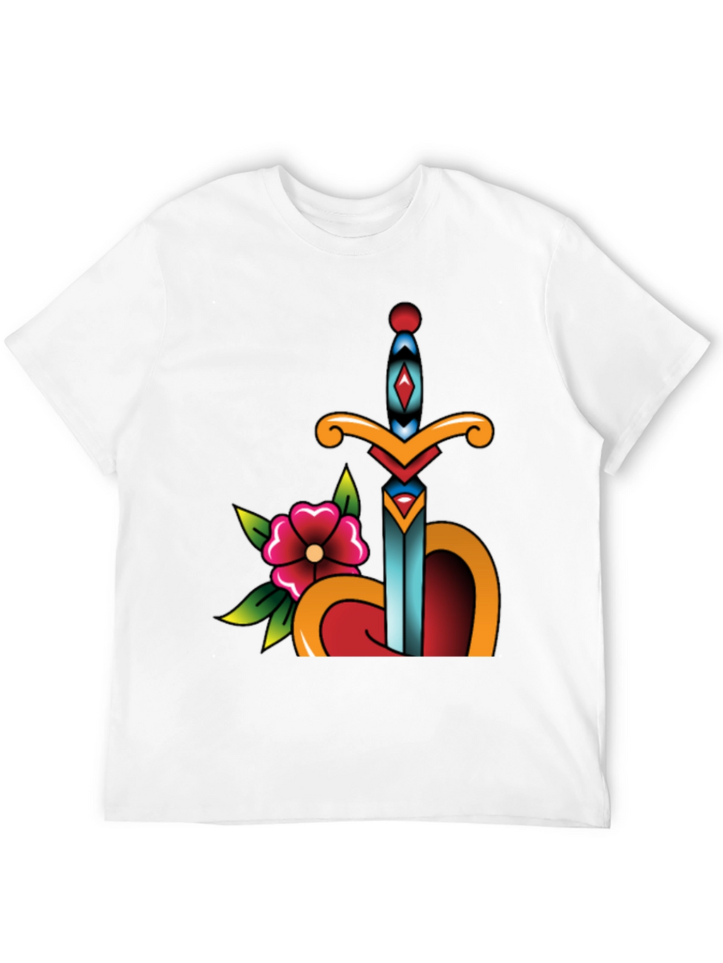 Sword Through Heart Graphic Tee