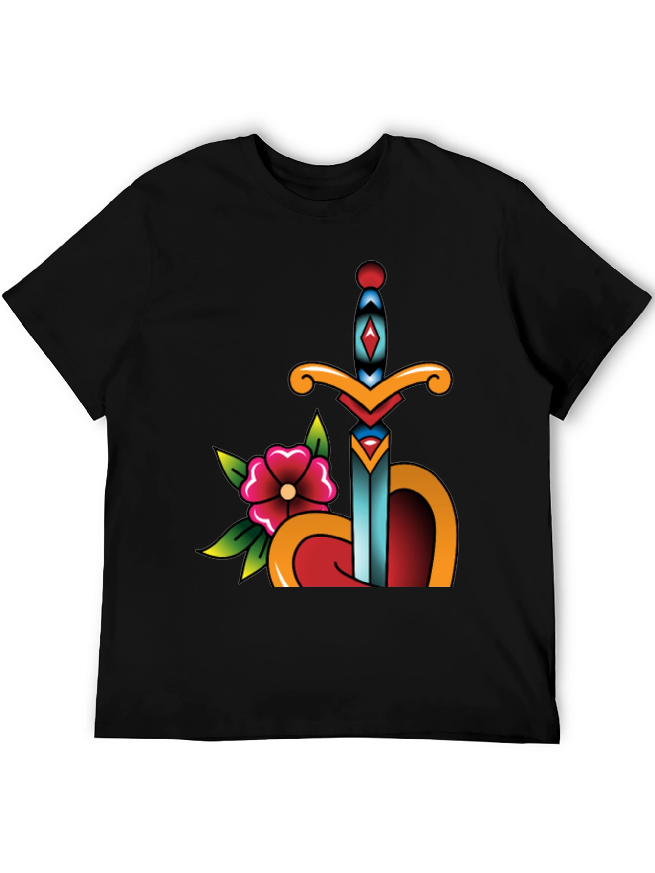 Sword Through Heart Graphic Tee