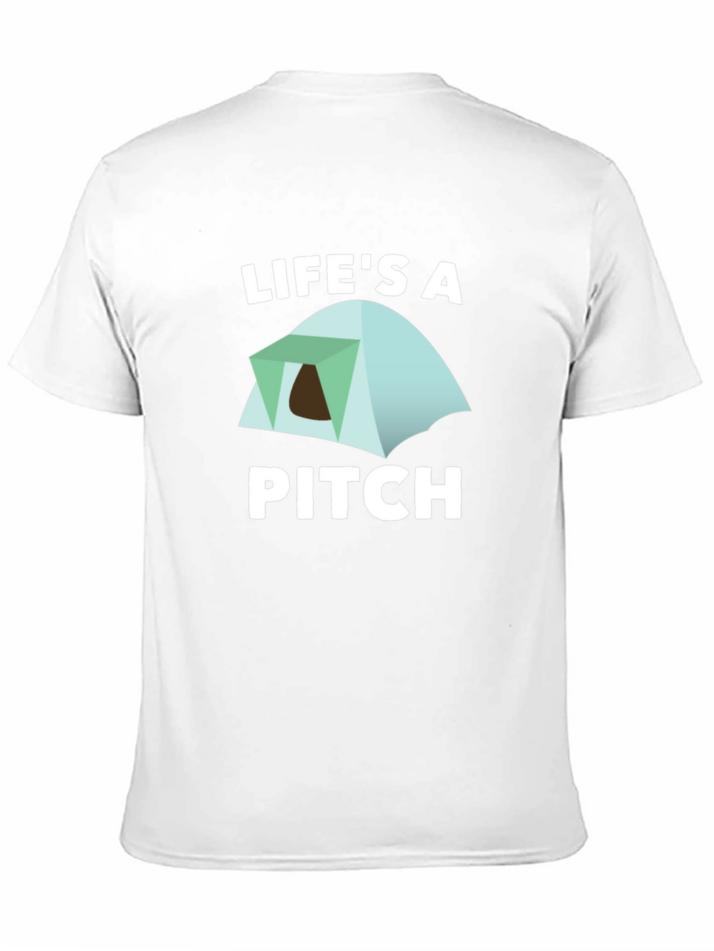 Lifes a Pitch Camping T-Shirt - Black