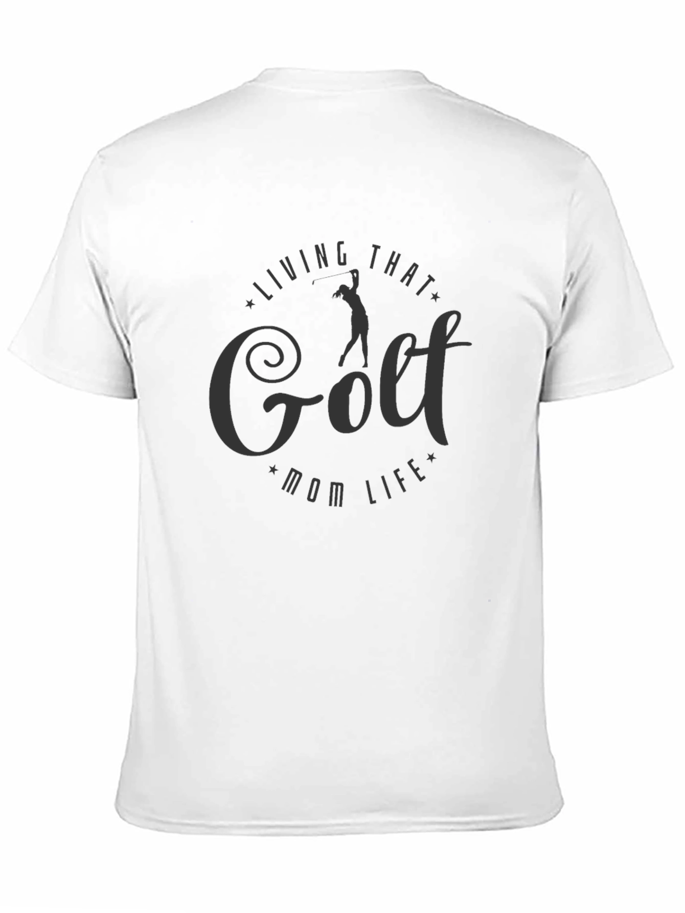 Golf Mom Life T-Shirt - Black