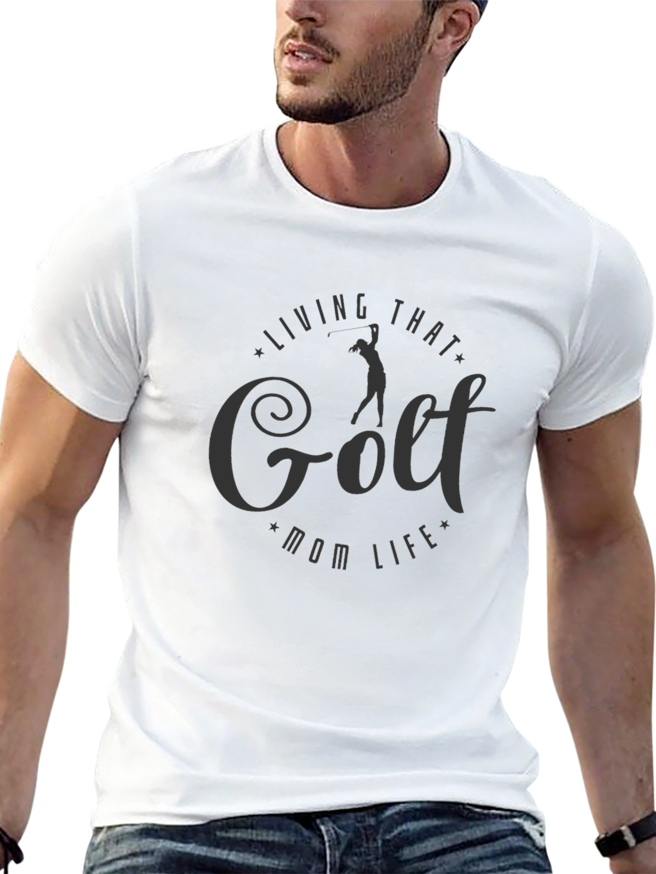 Golf Mom Life T-Shirt - Black