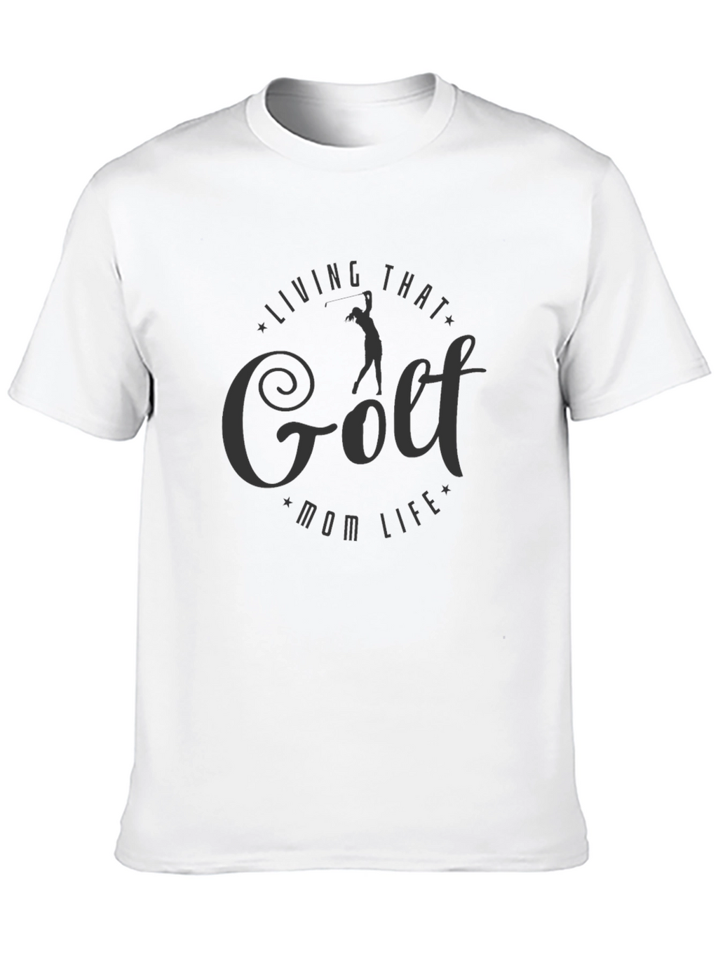 Golf Mom Life T-Shirt - Black