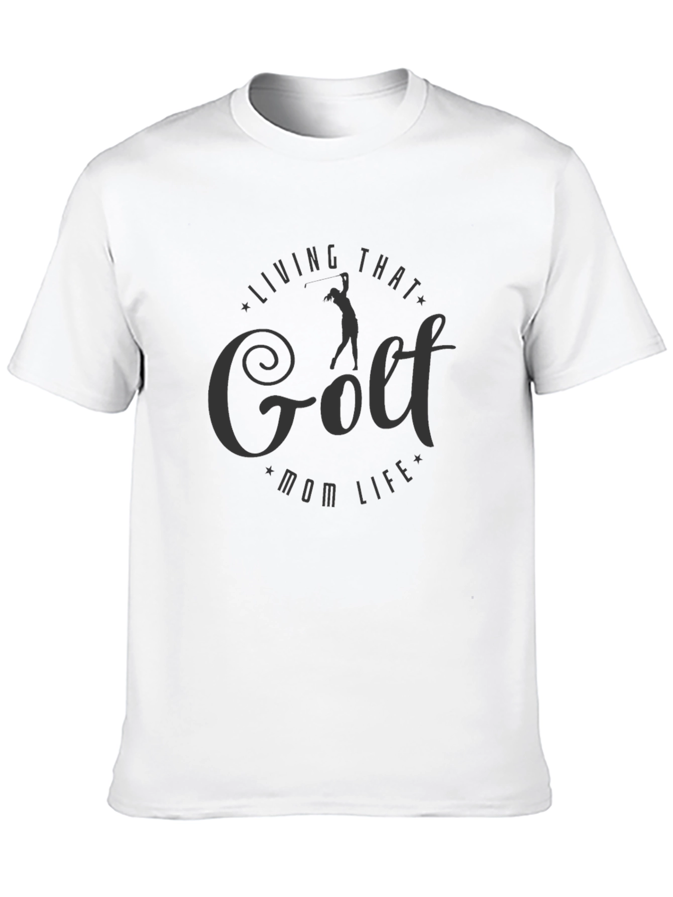 Golf Mom Life T-Shirt - Black