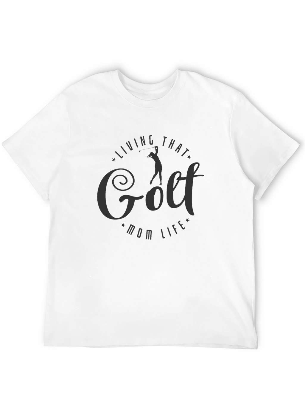Golf Mom Life T-Shirt - Black