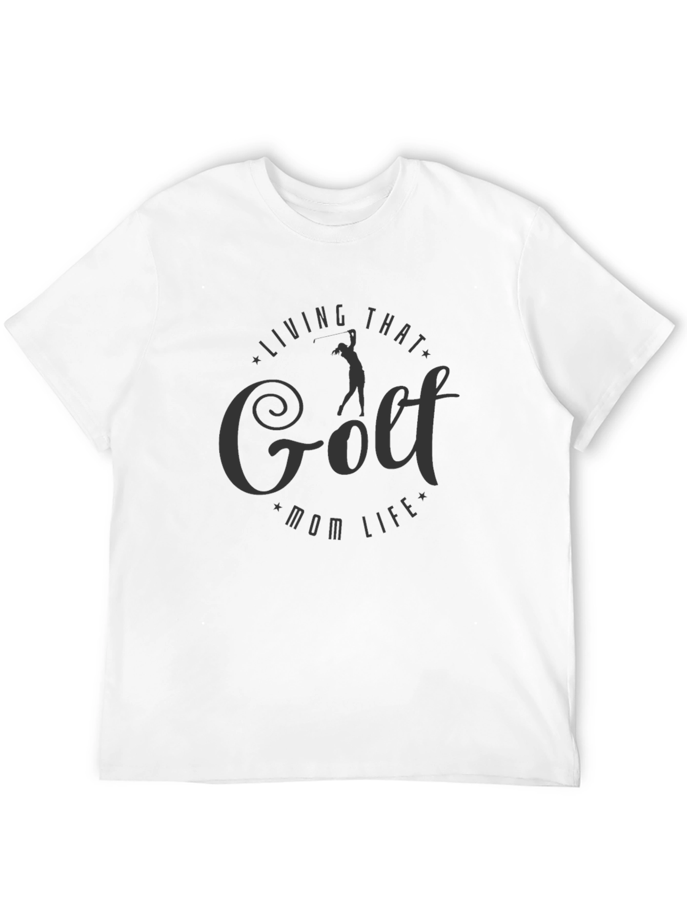 Golf Mom Life T-Shirt - Black