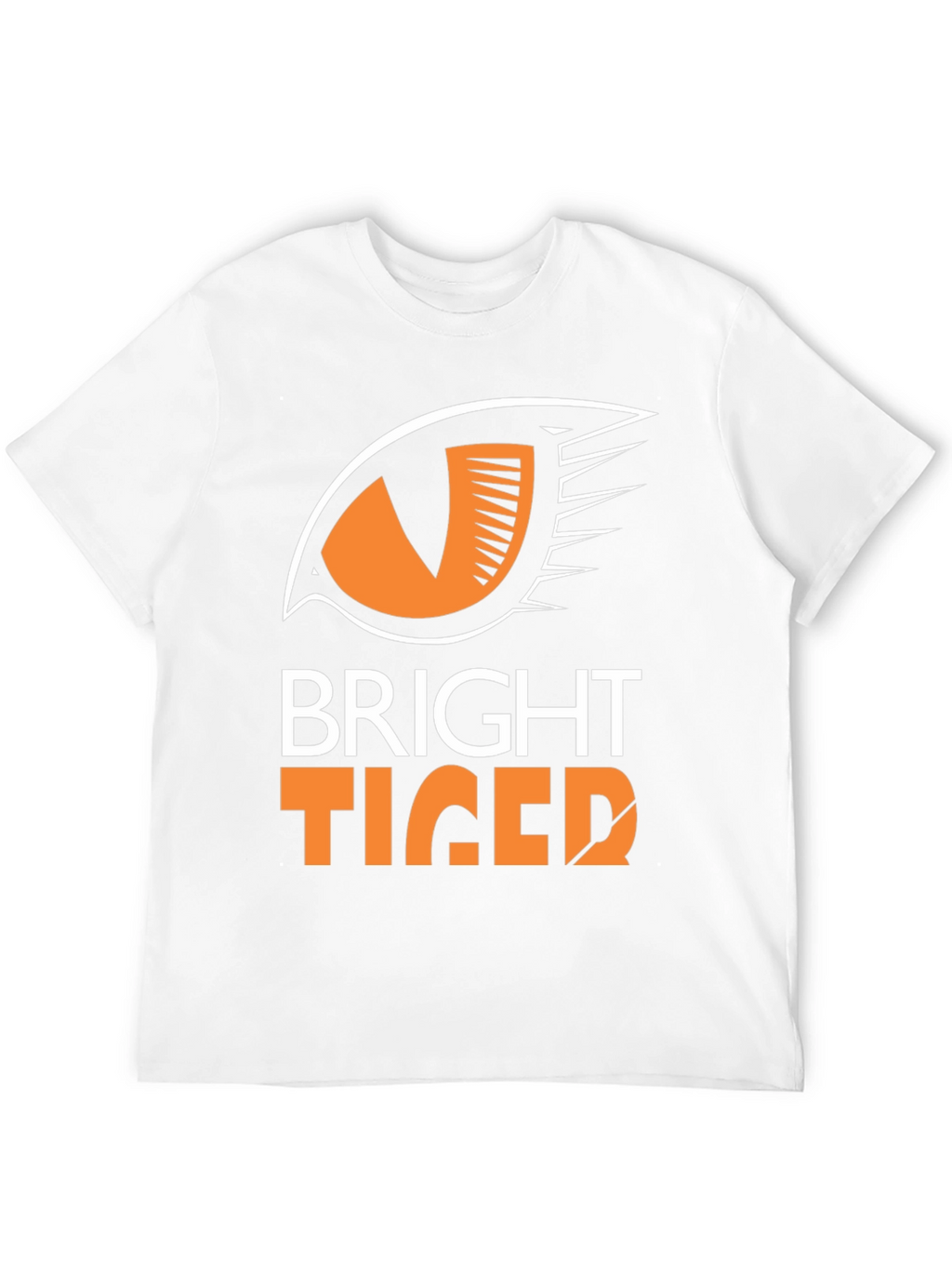 Bright Tiger Graphic Tee - Stylish Black T-Shirt