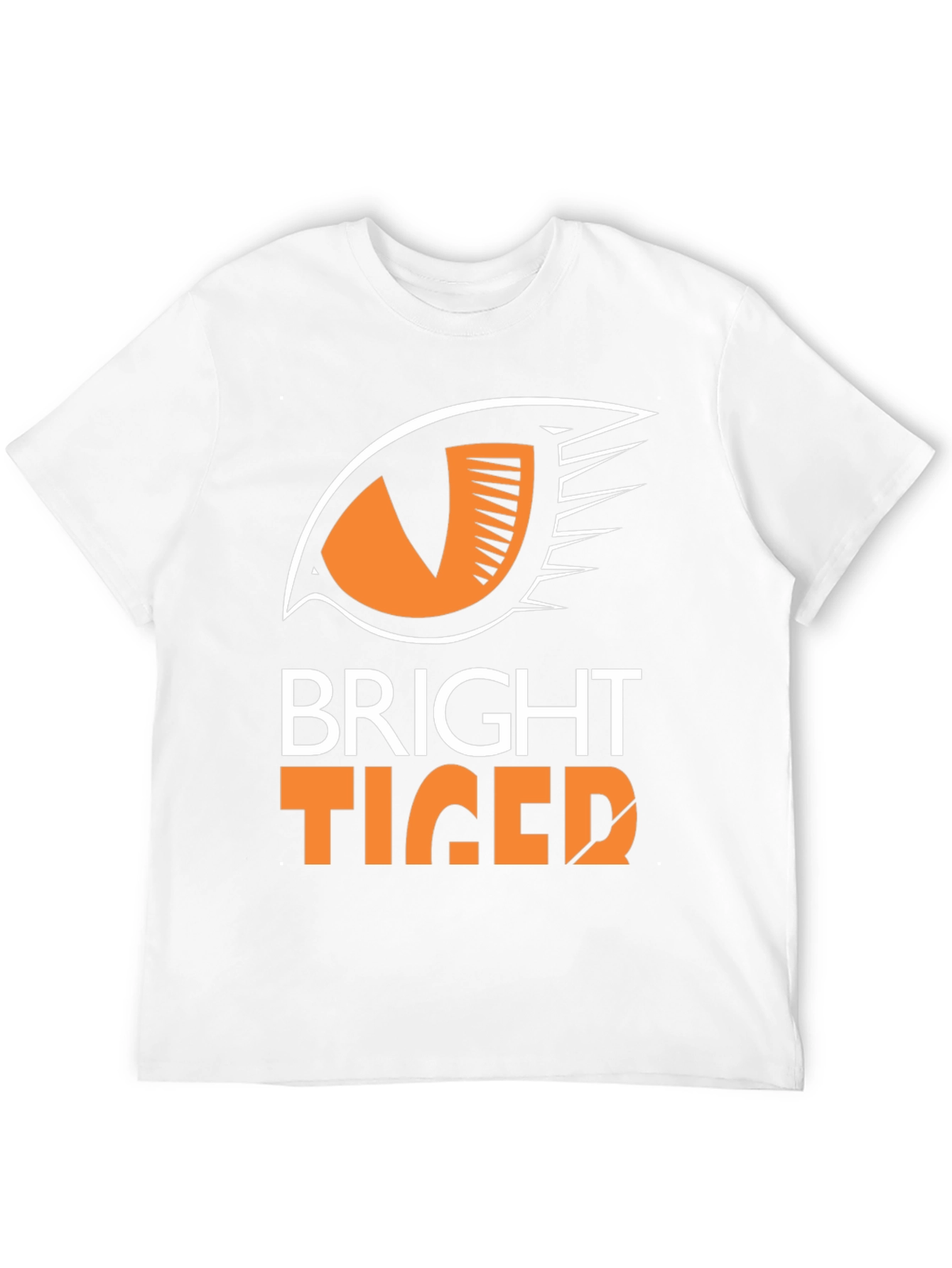 Bright Tiger Graphic Tee - Stylish Black T-Shirt