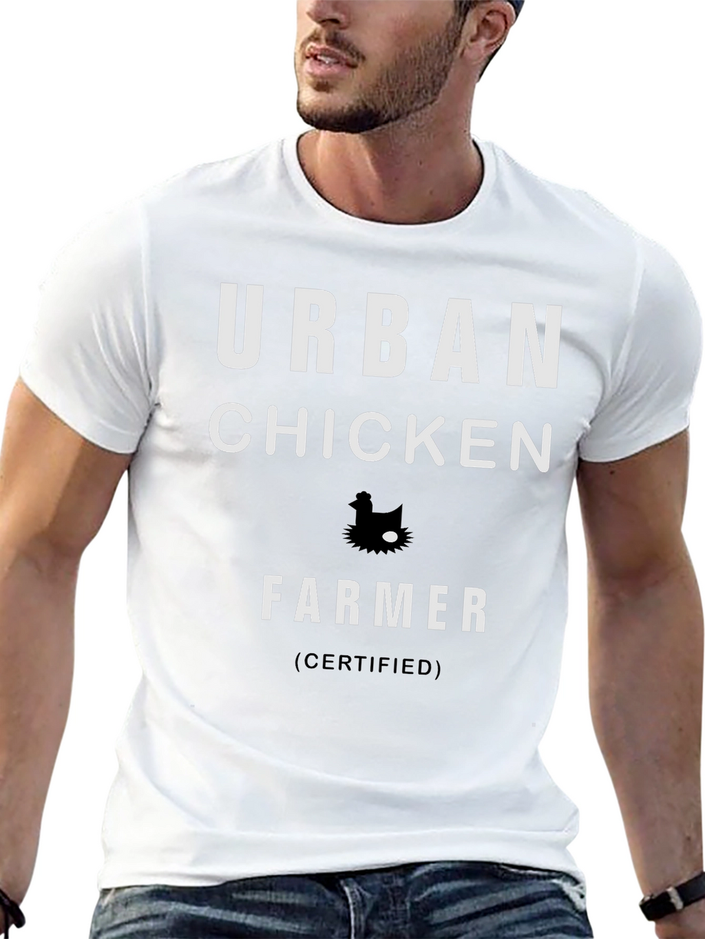 Urban Chicken Farmer Certified Graphic T-Shirt