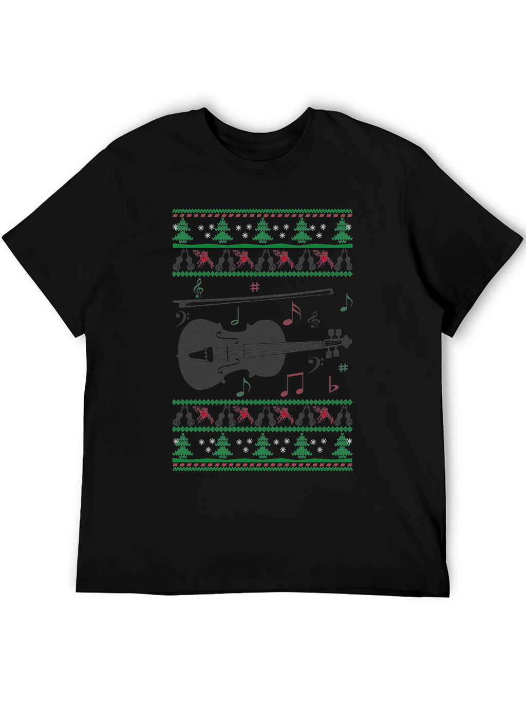 Musical Violin Christmas Sweater T-Shirt