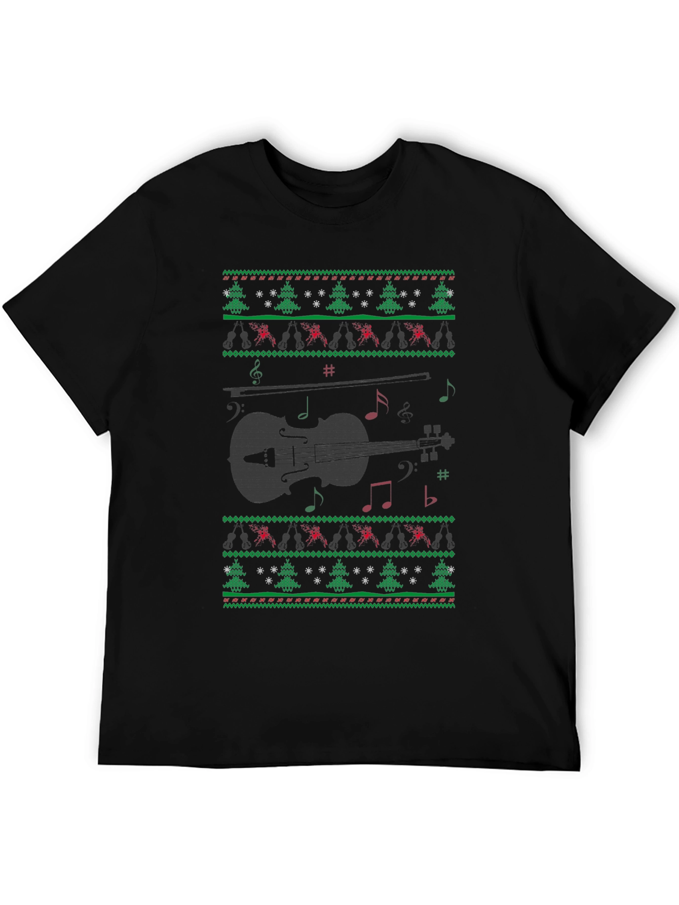 Musical Violin Christmas Sweater T-Shirt