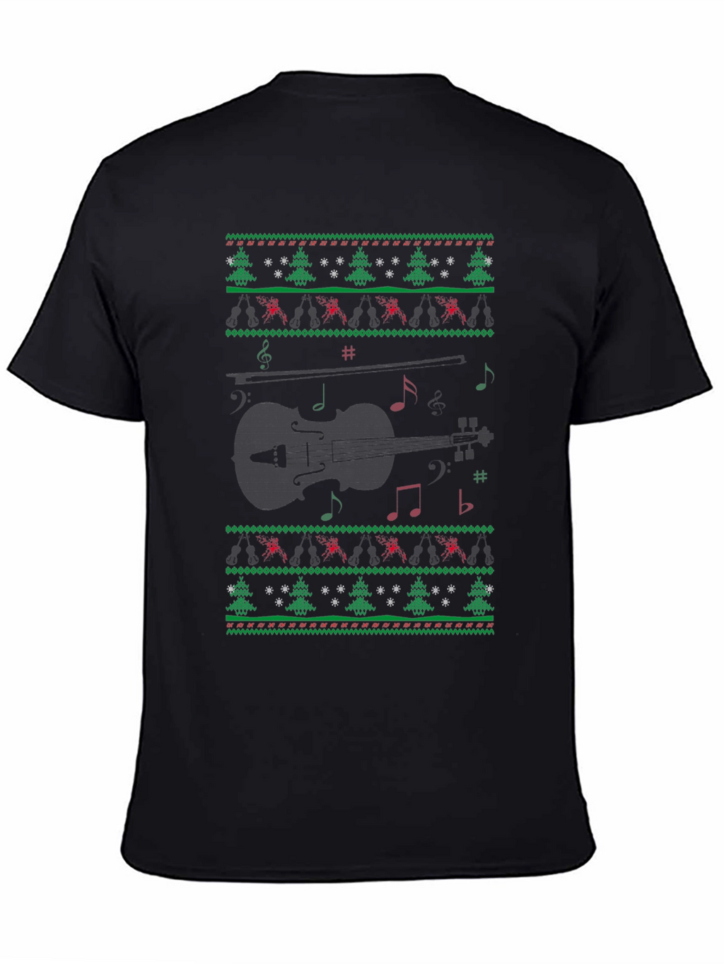 Musical Violin Christmas Sweater T-Shirt