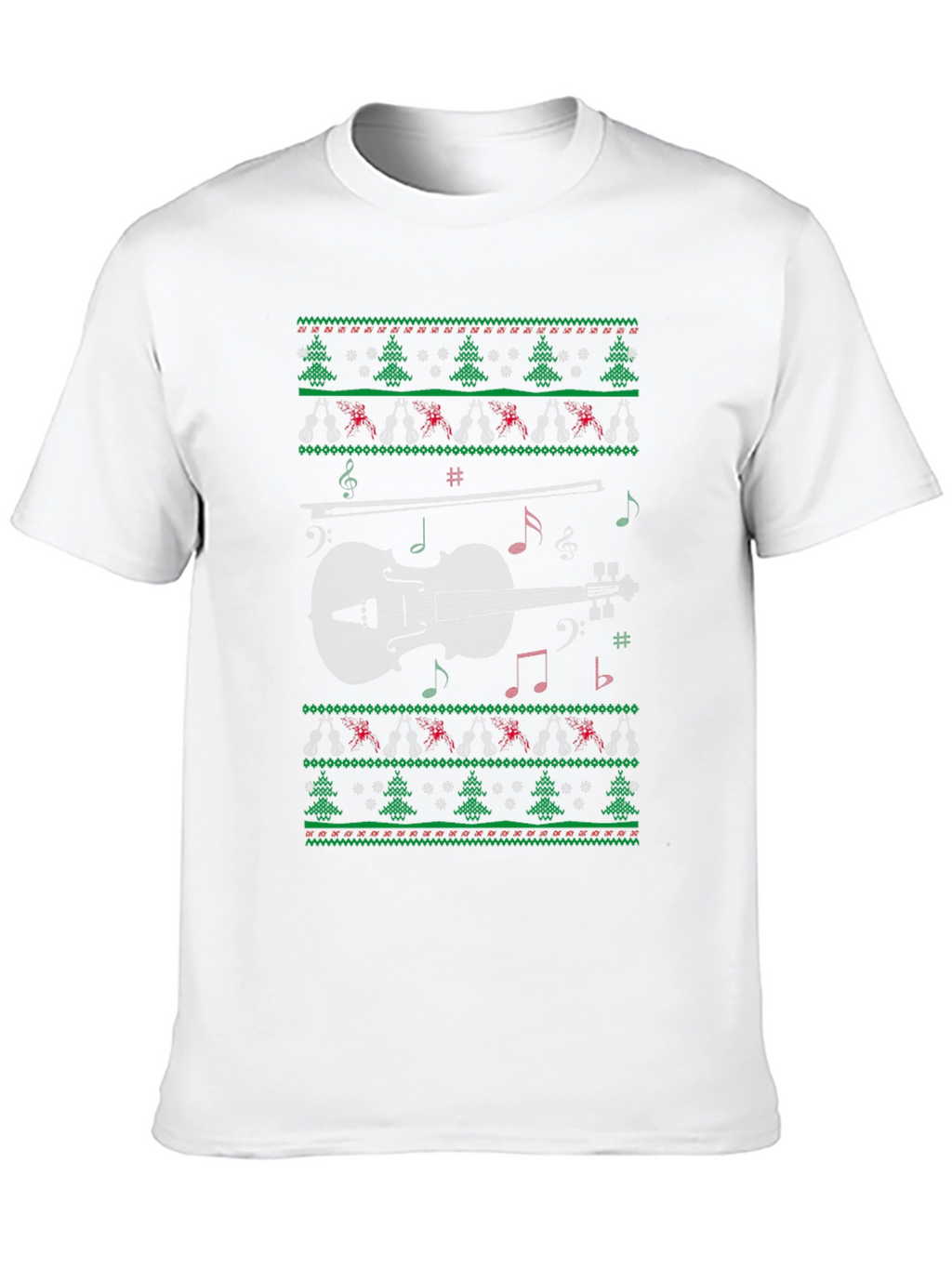 Musical Violin Christmas Sweater T-Shirt