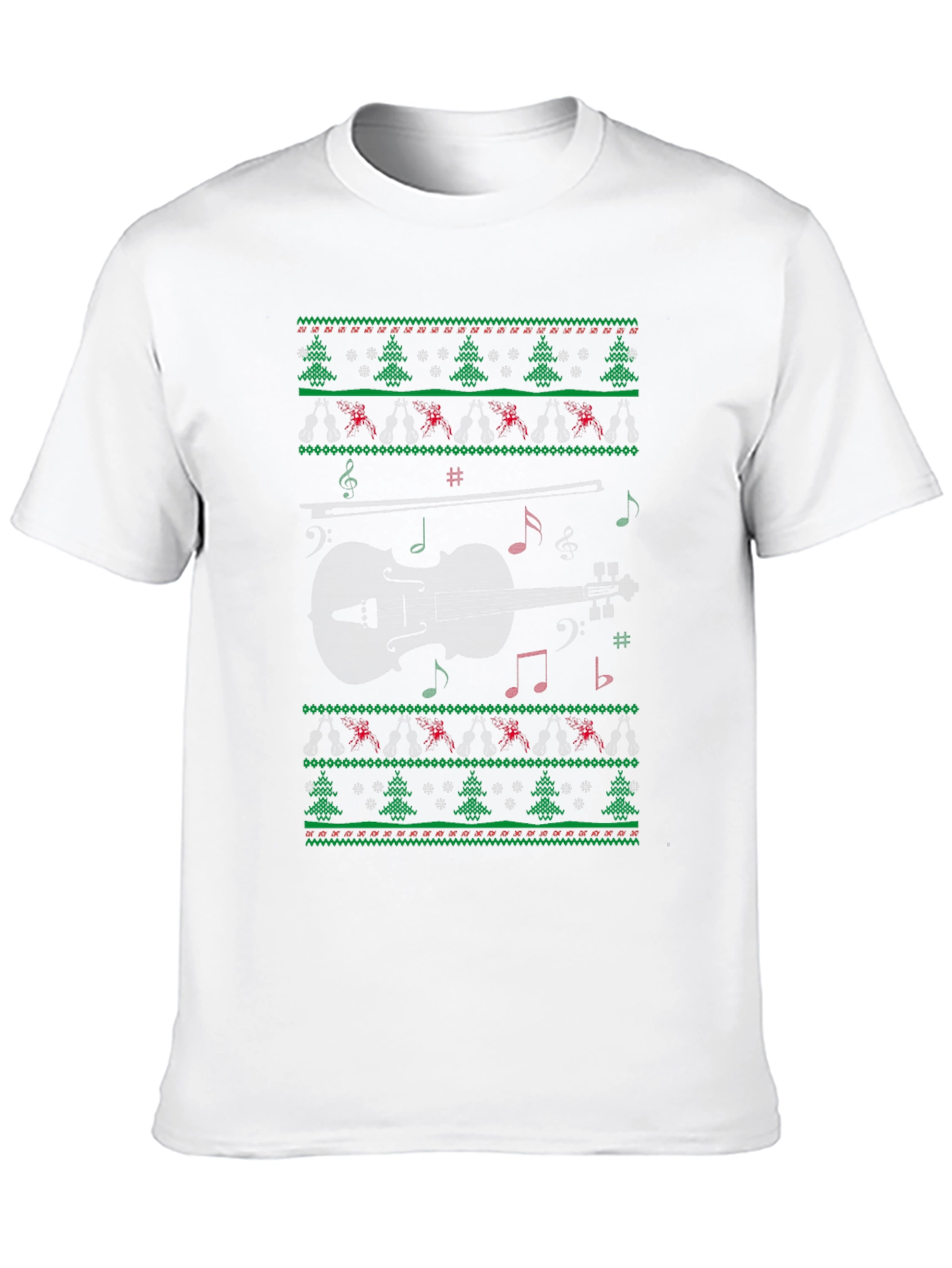 Musical Violin Christmas Sweater T-Shirt