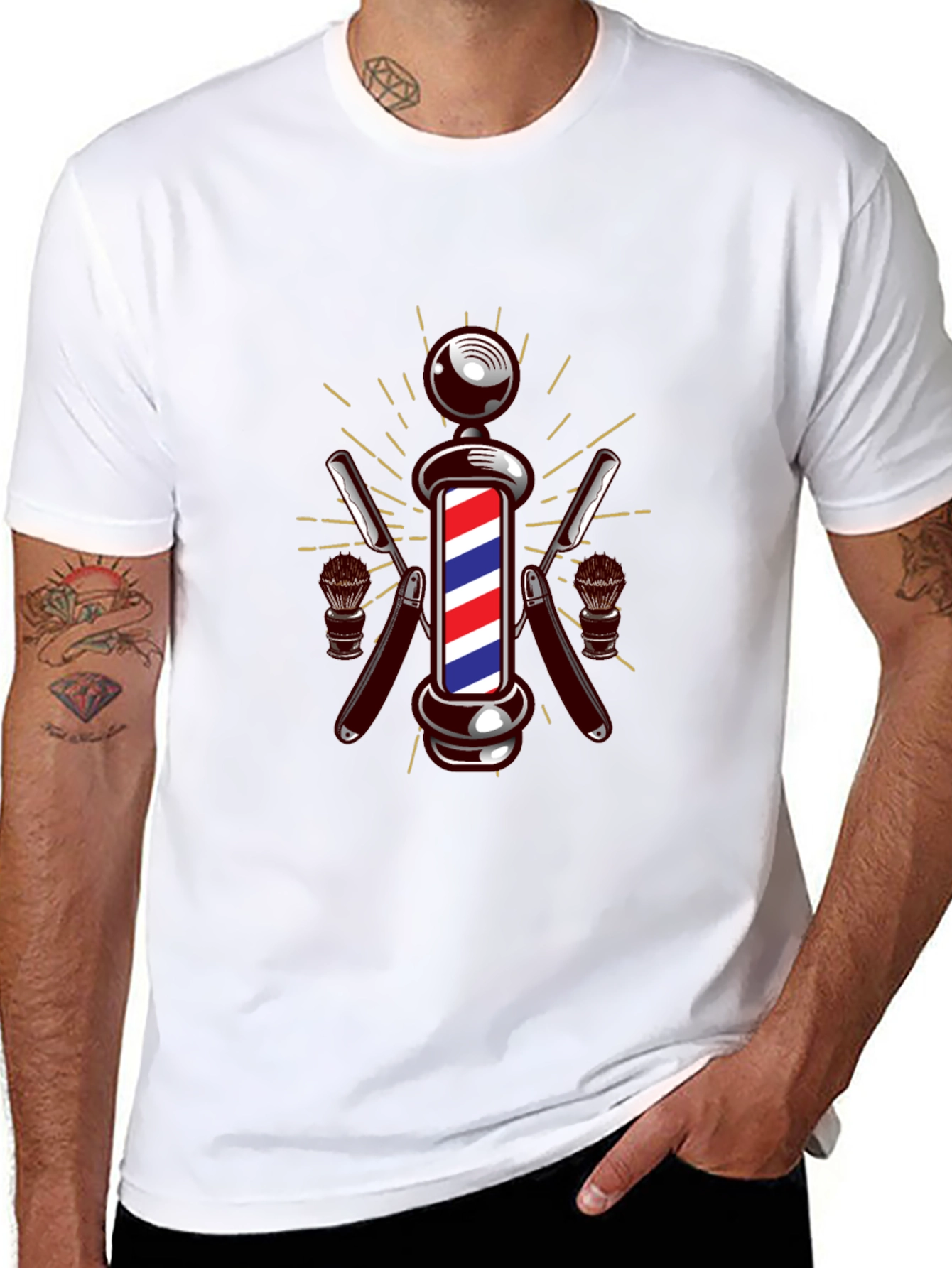 Barber Pole Graphic T-Shirt