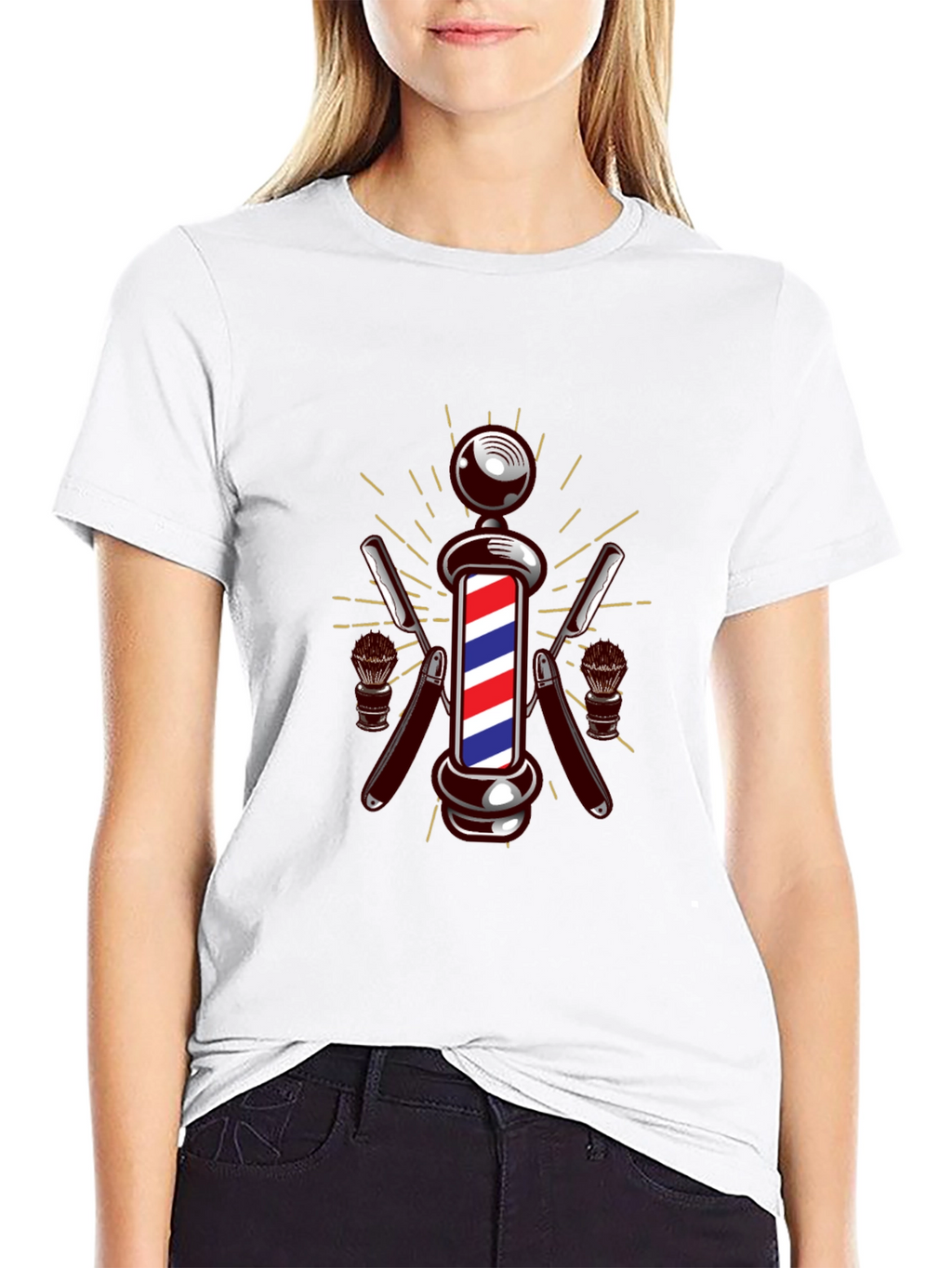 Barber Pole Graphic T-Shirt