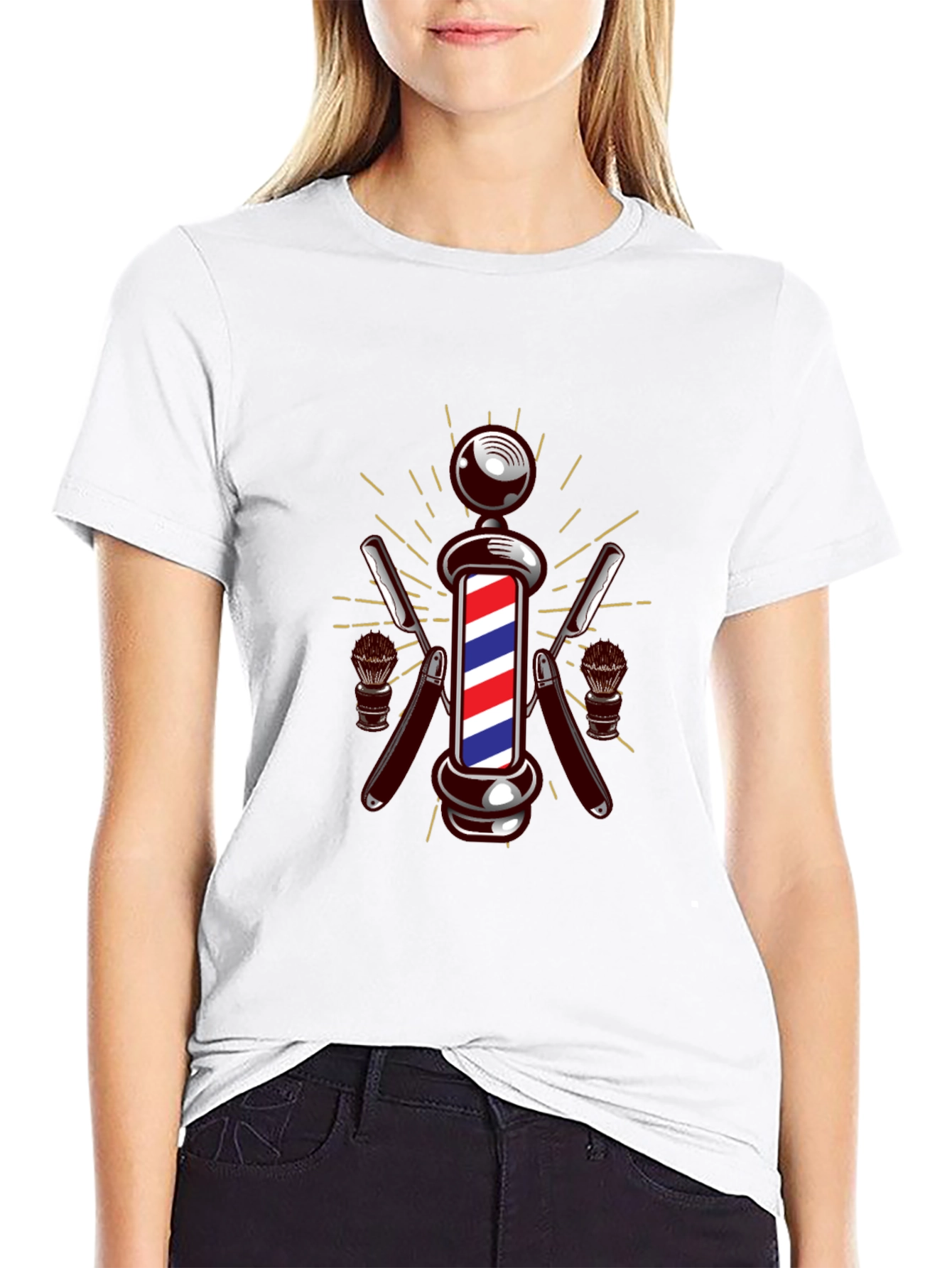 Barber Pole Graphic T-Shirt