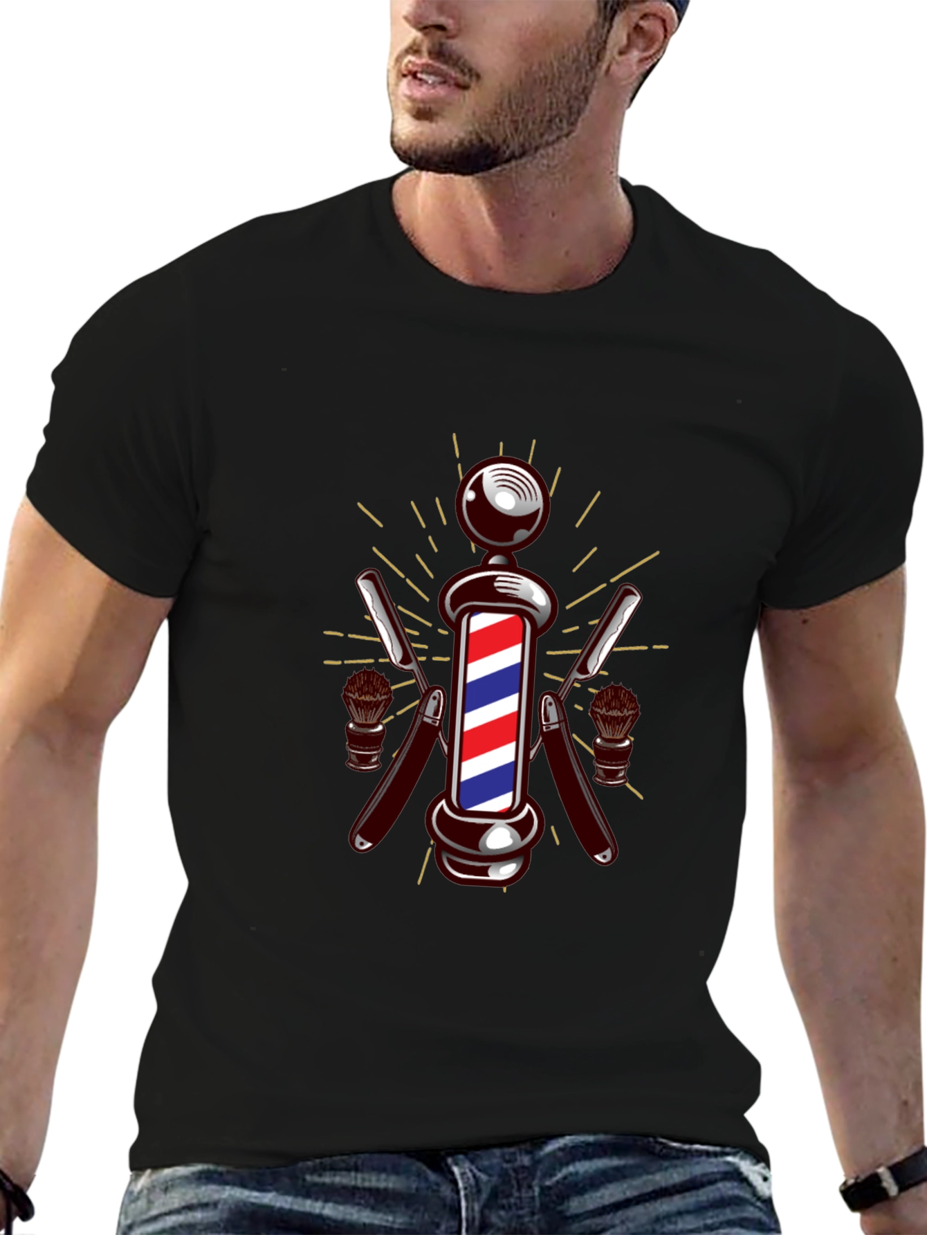 Barber Pole Graphic T-Shirt
