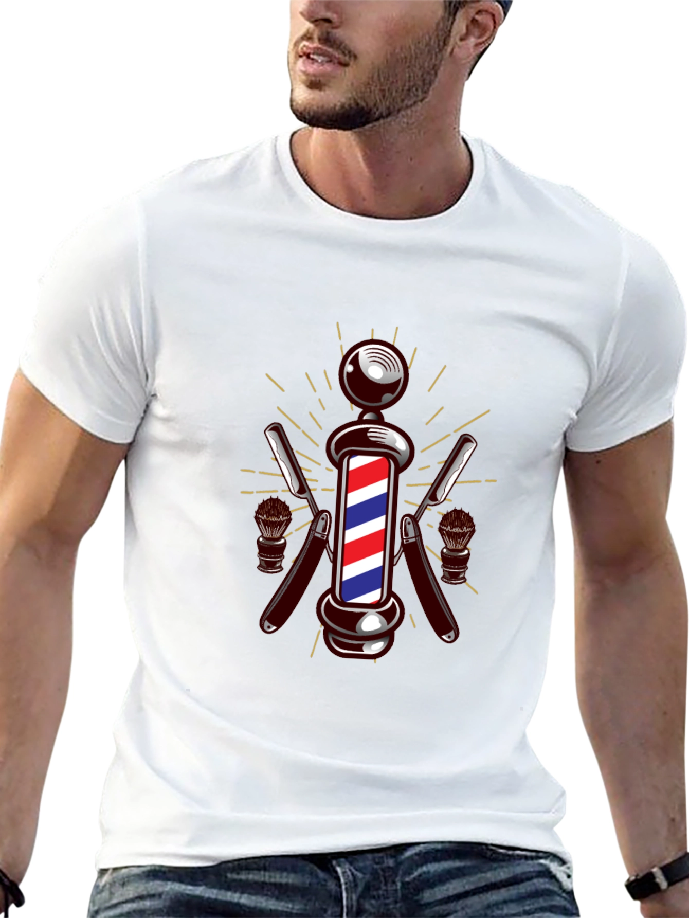 Barber Pole Graphic T-Shirt