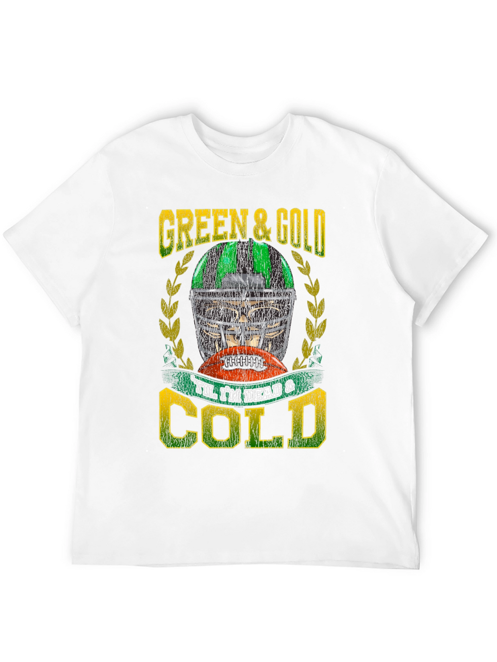 Green & Gold Football T-Shirt