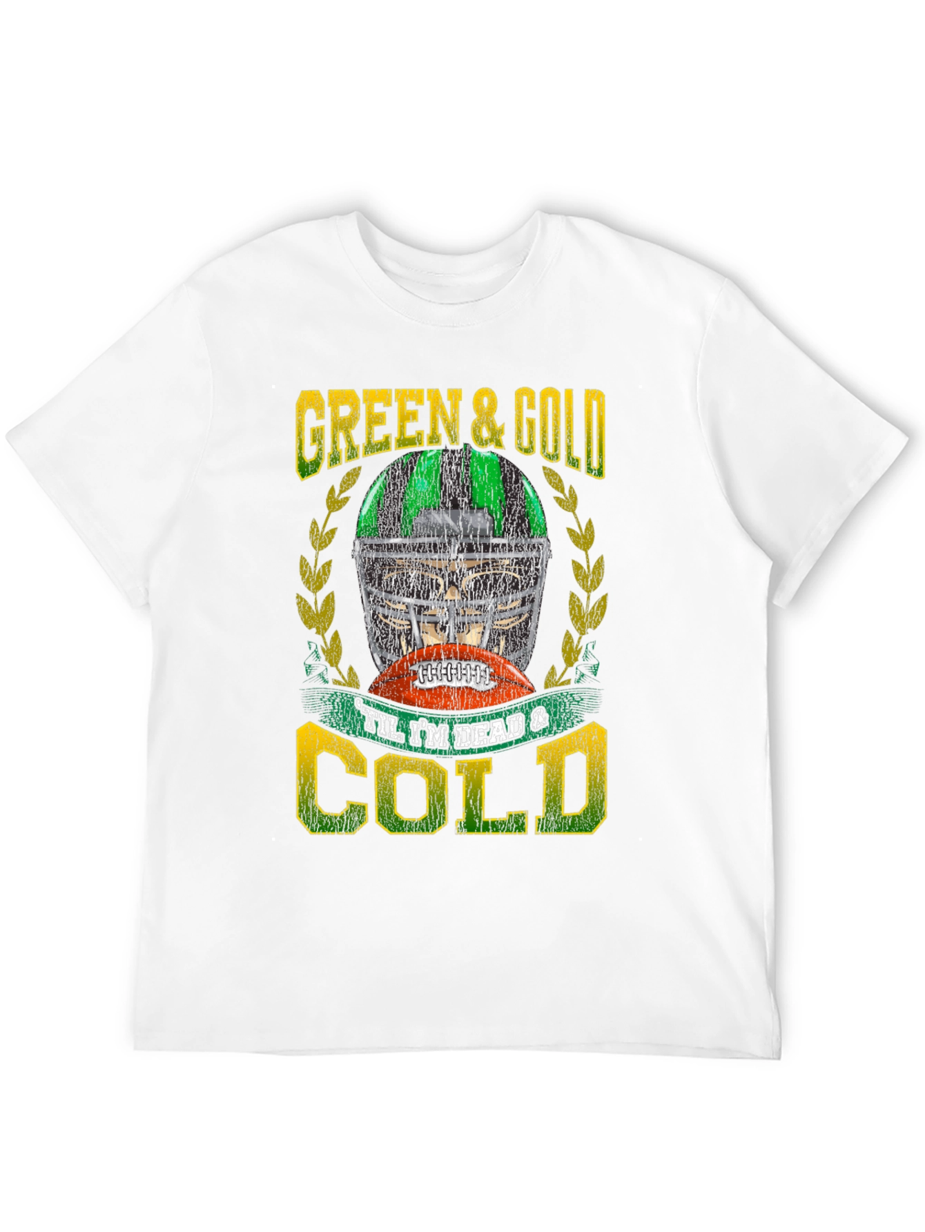Green & Gold Football T-Shirt