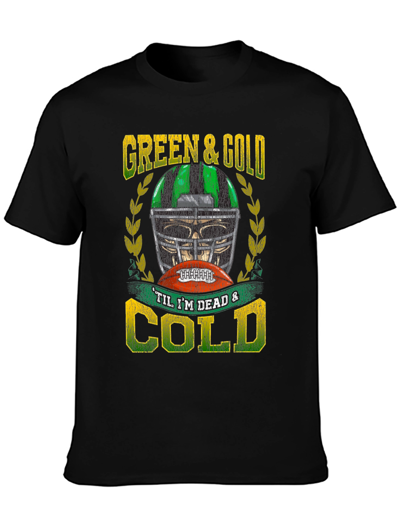Green & Gold Football T-Shirt