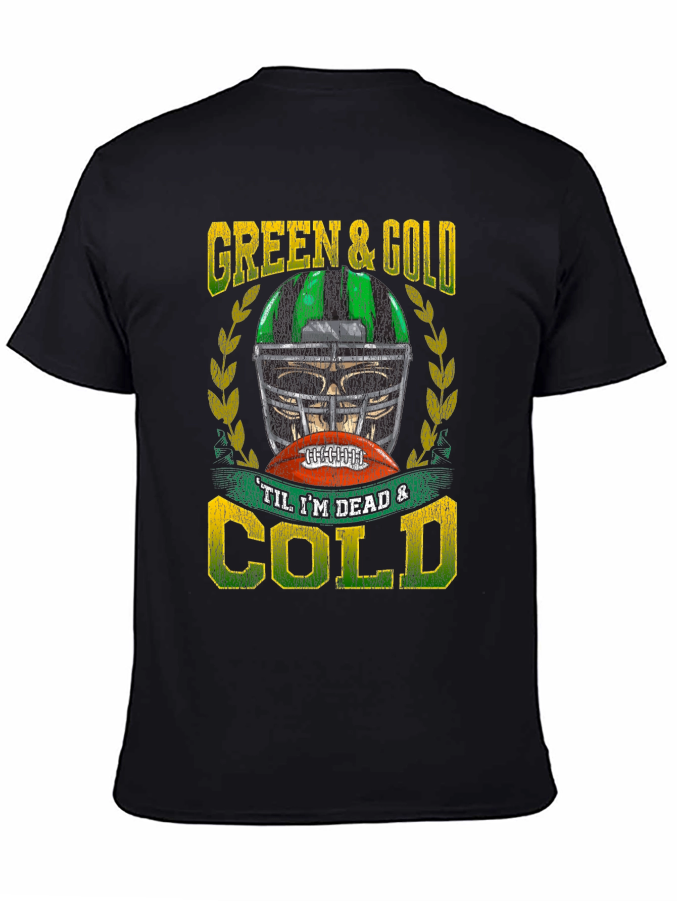Green & Gold Football T-Shirt