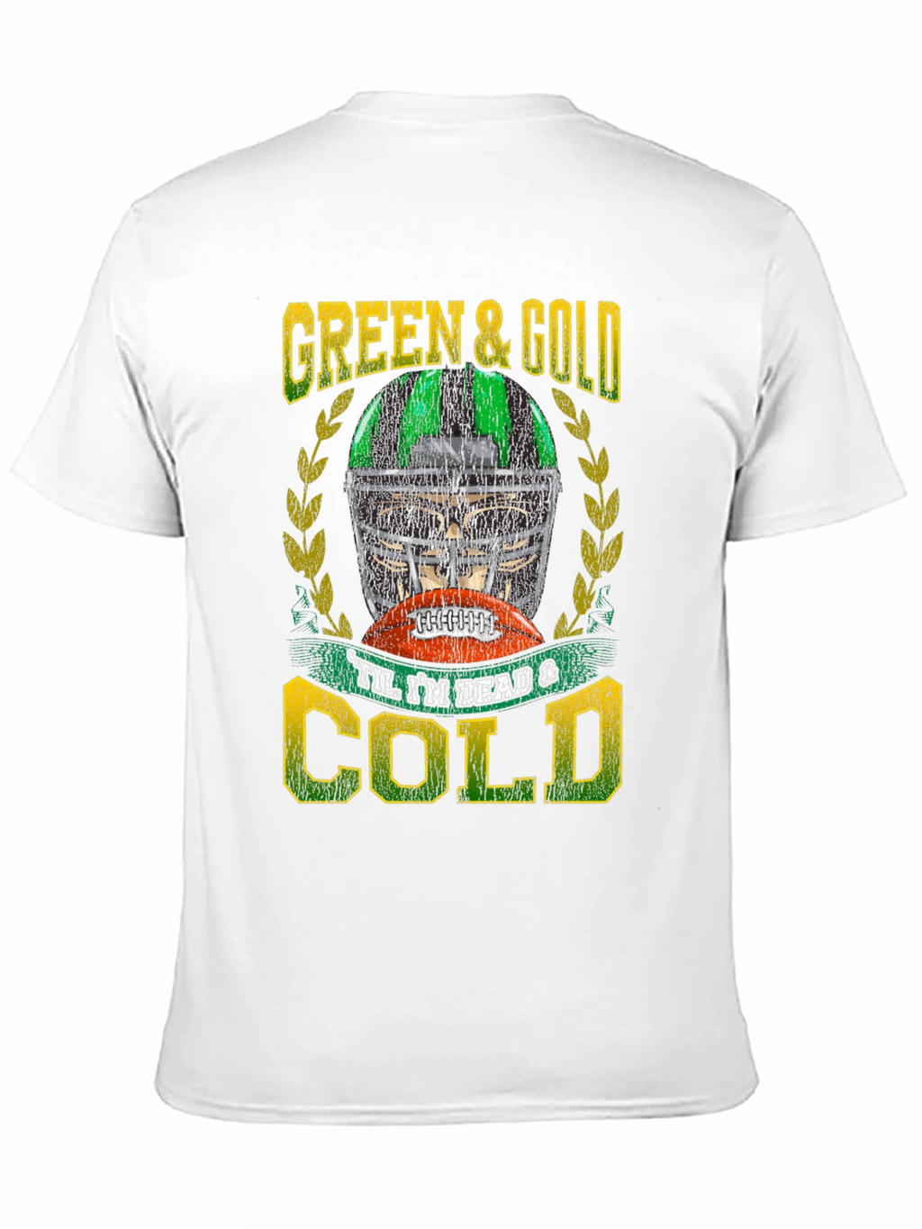 Green & Gold Football T-Shirt