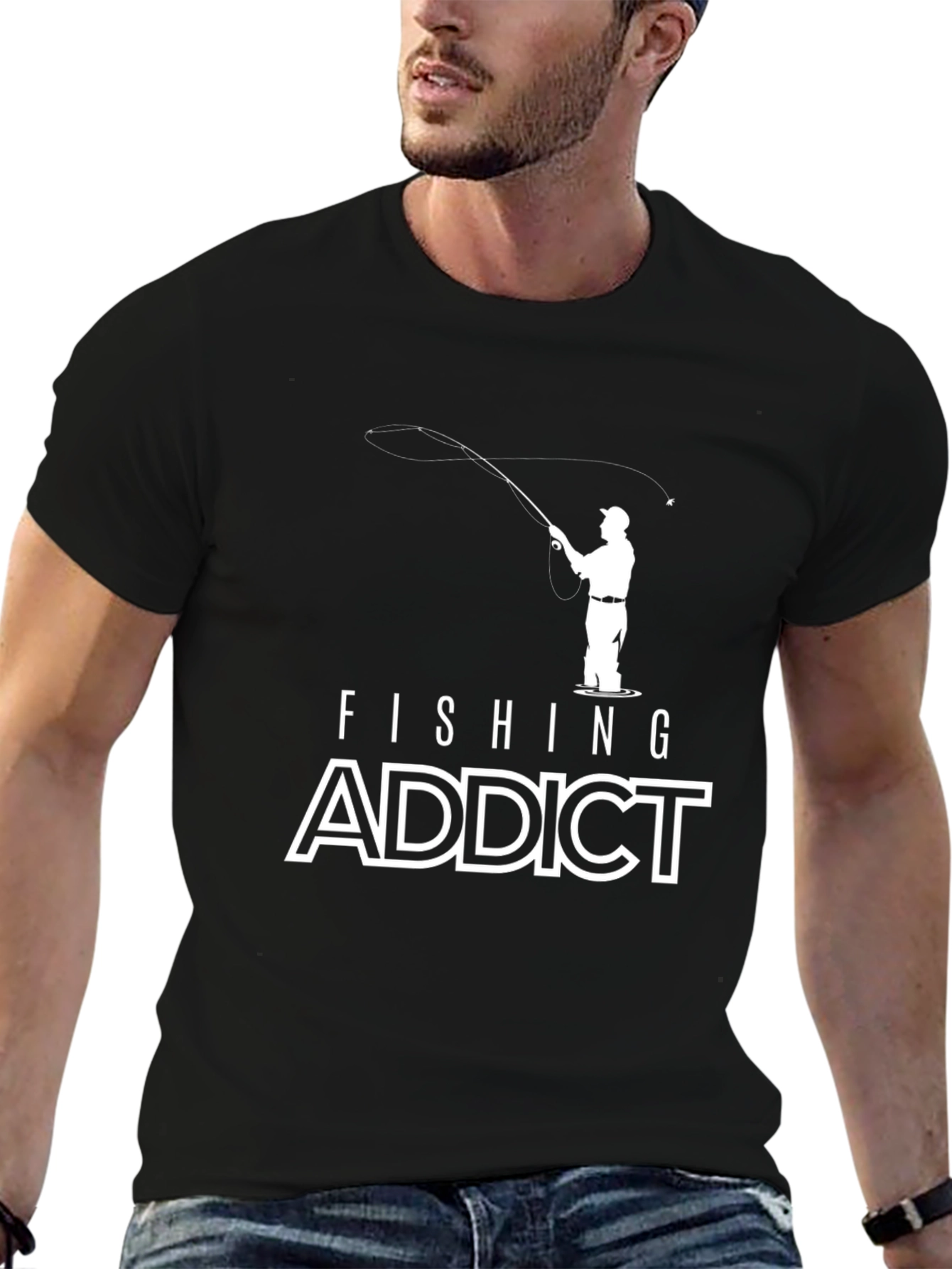 Fishing Addict Graphic Tee