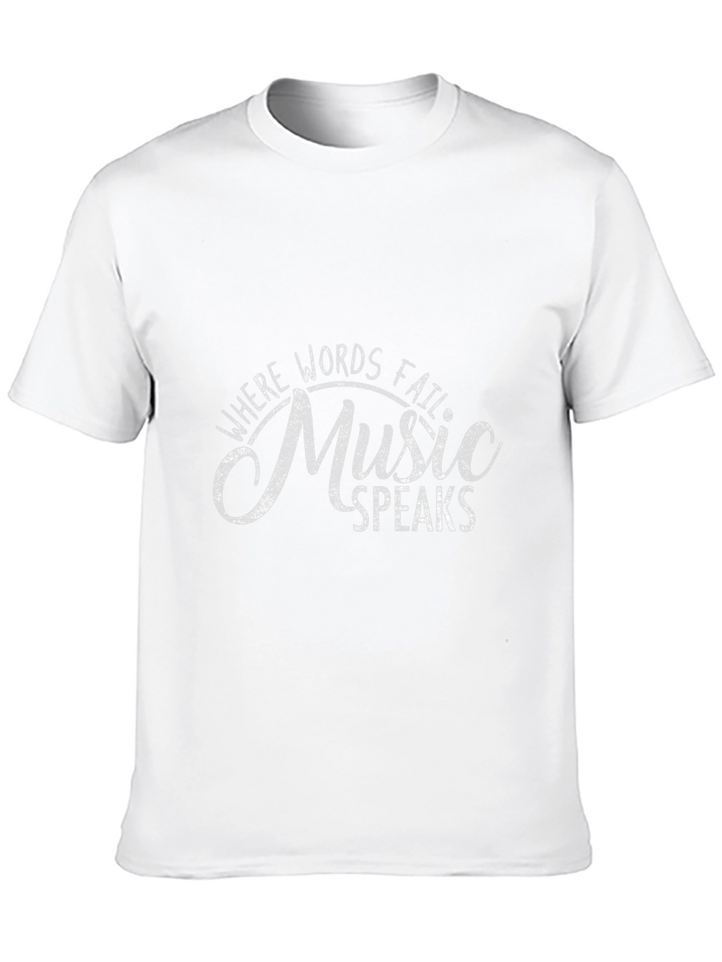 Music Speaks T-Shirt - Black Graphic Tee