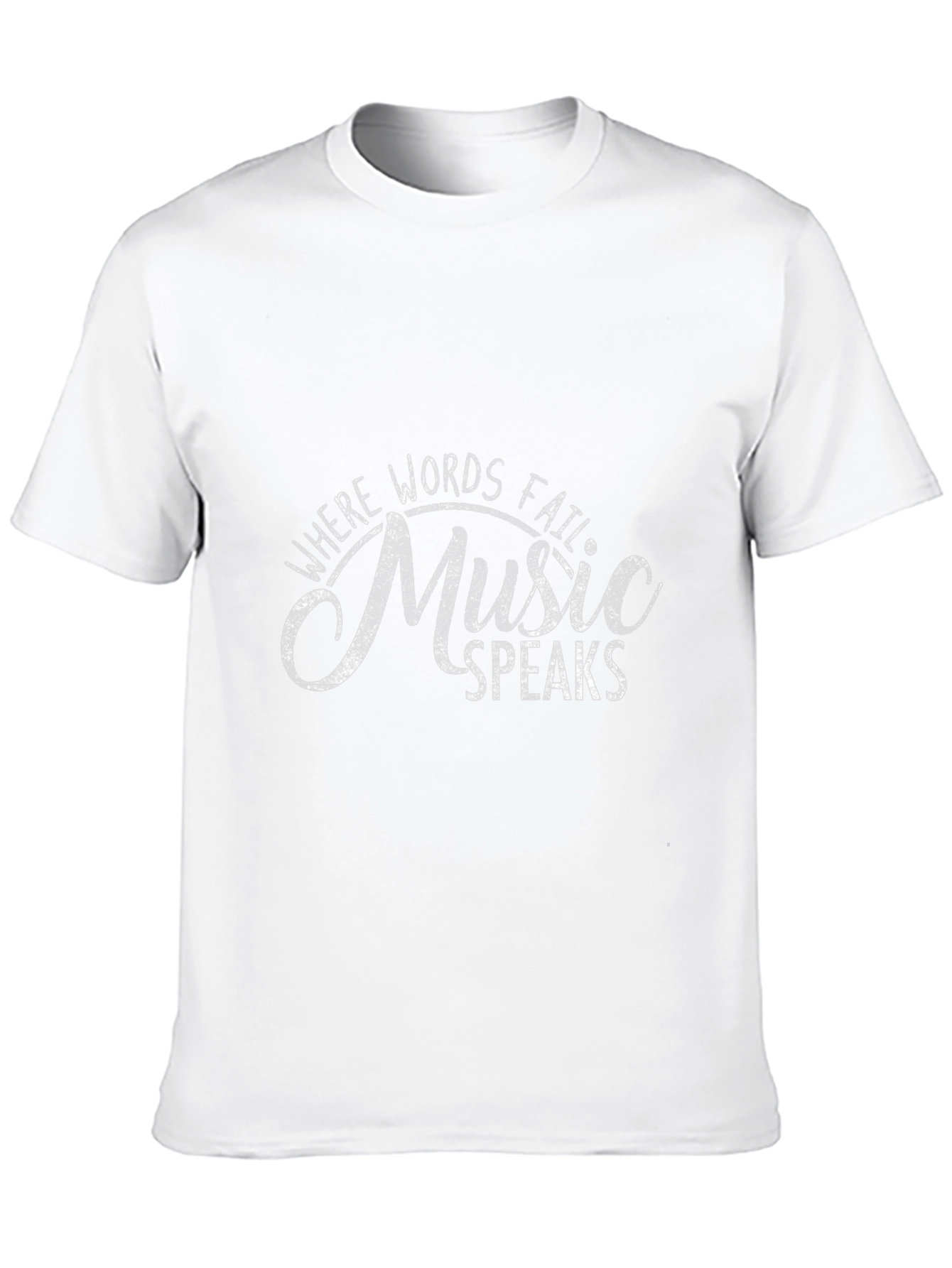 Music Speaks T-Shirt - Black Graphic Tee