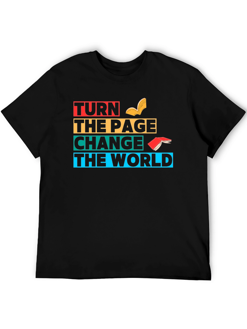 Turn The Page Change The World Graphic T-Shirt