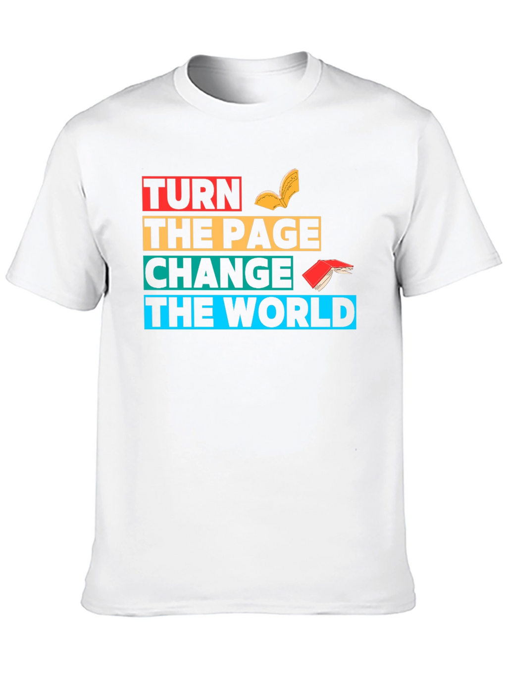 Turn The Page Change The World Graphic T-Shirt