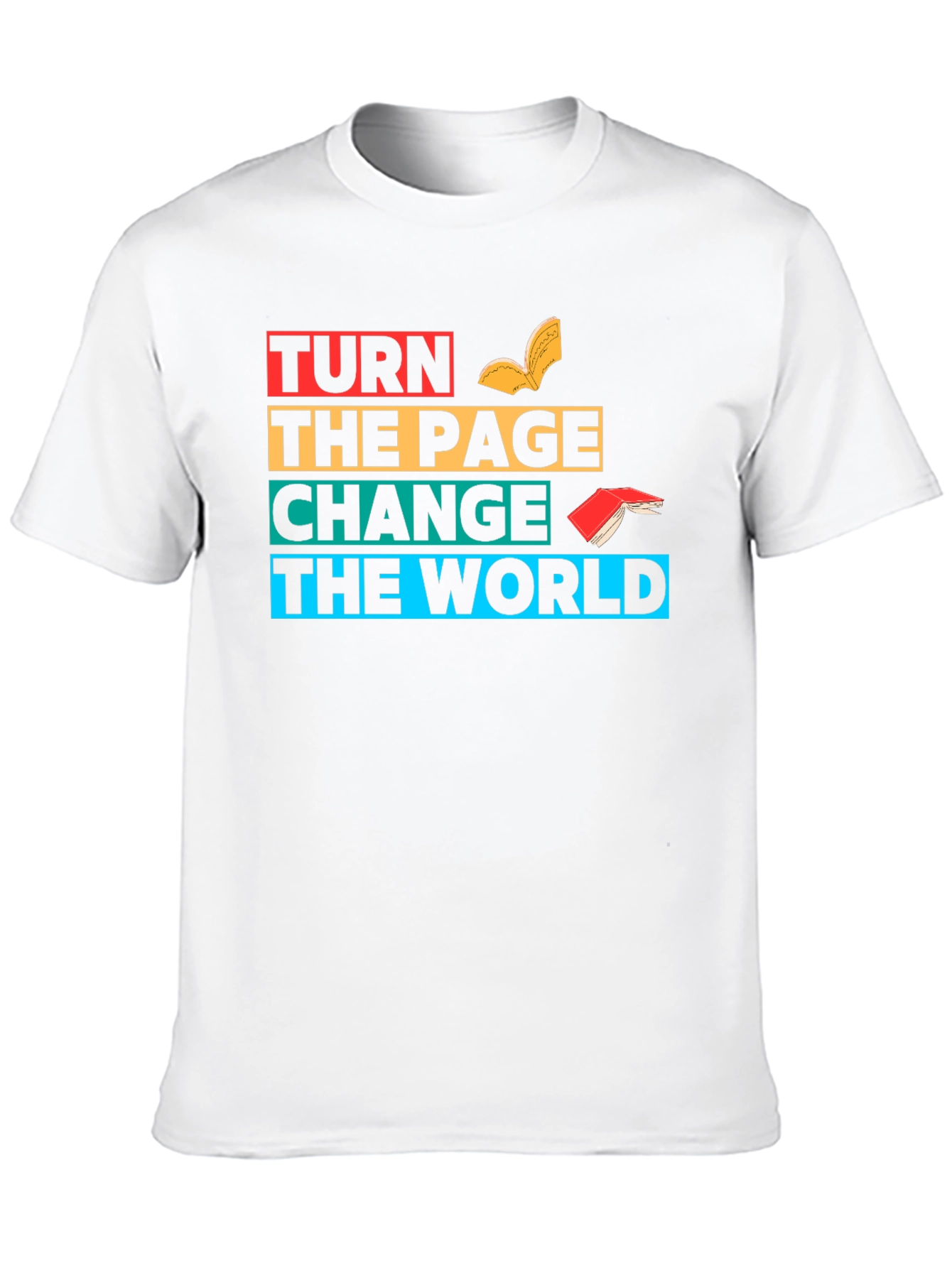 Turn The Page Change The World Graphic T-Shirt