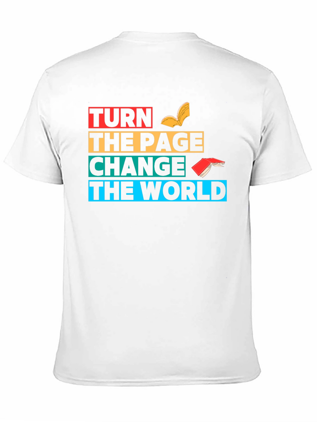 Turn The Page Change The World Graphic T-Shirt