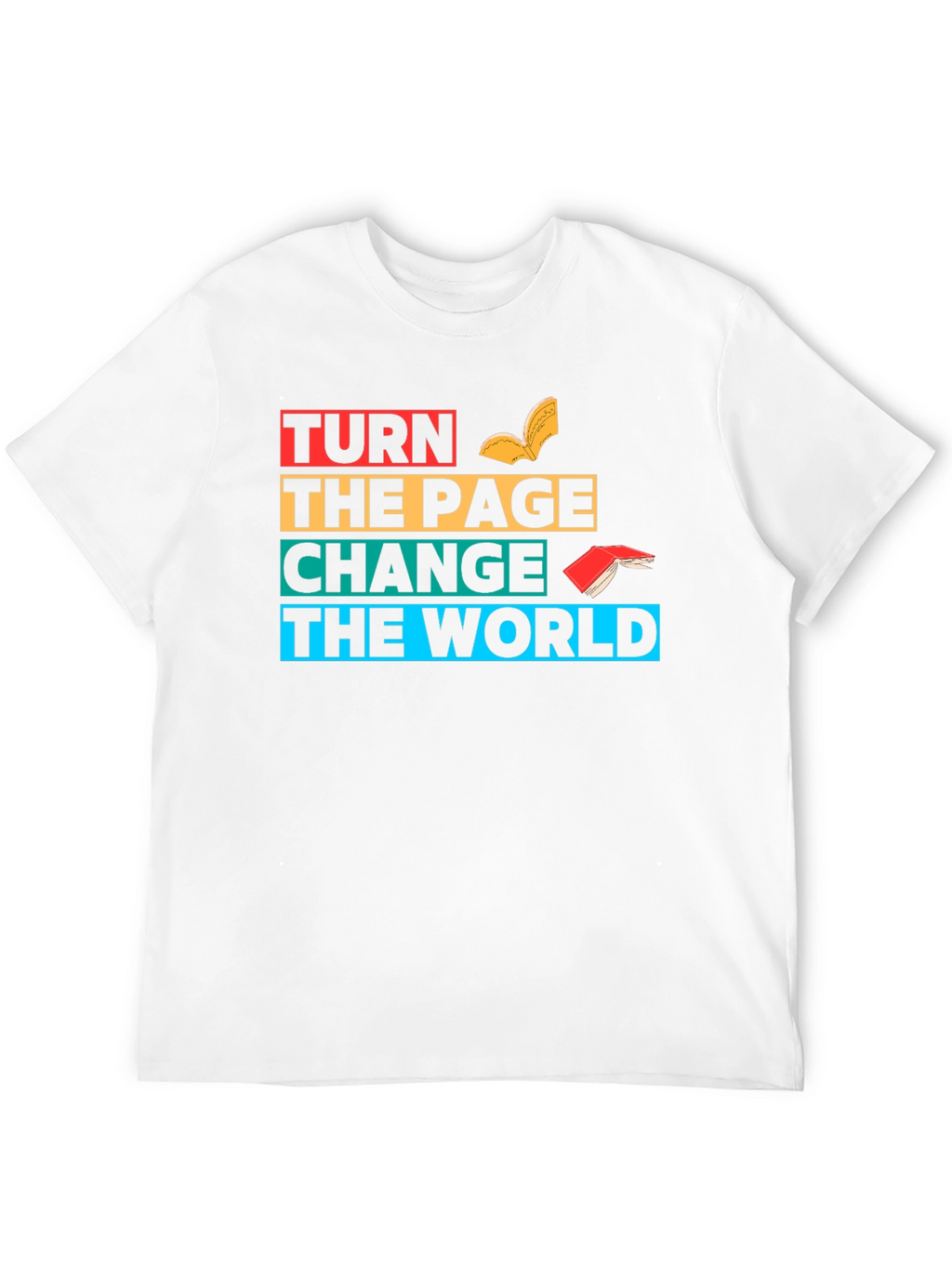 Turn The Page Change The World Graphic T-Shirt