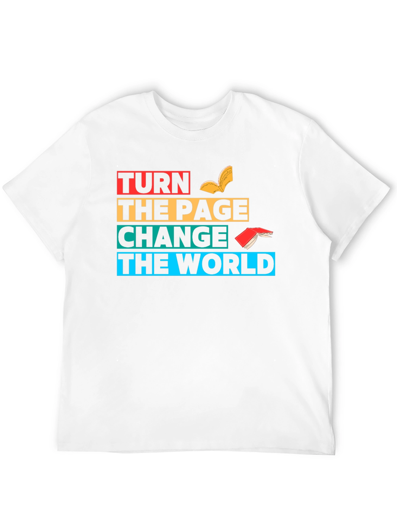 Turn The Page Change The World Graphic T-Shirt