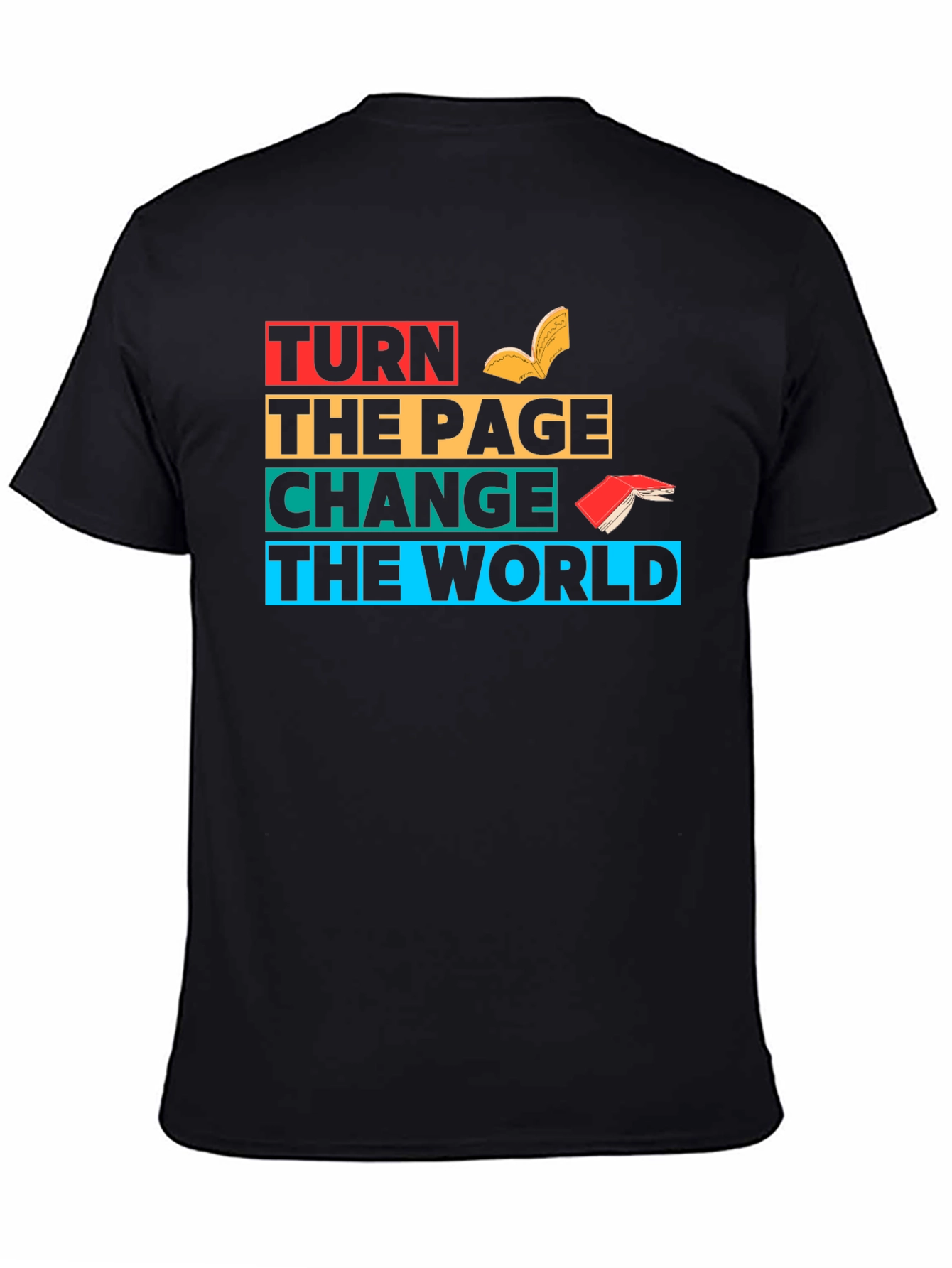 Turn The Page Change The World Graphic T-Shirt
