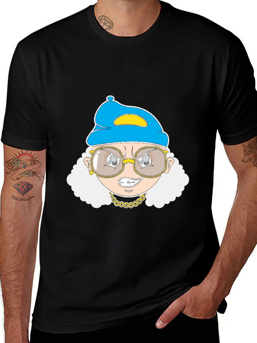 Grandma Gangster T-Shirt - Black