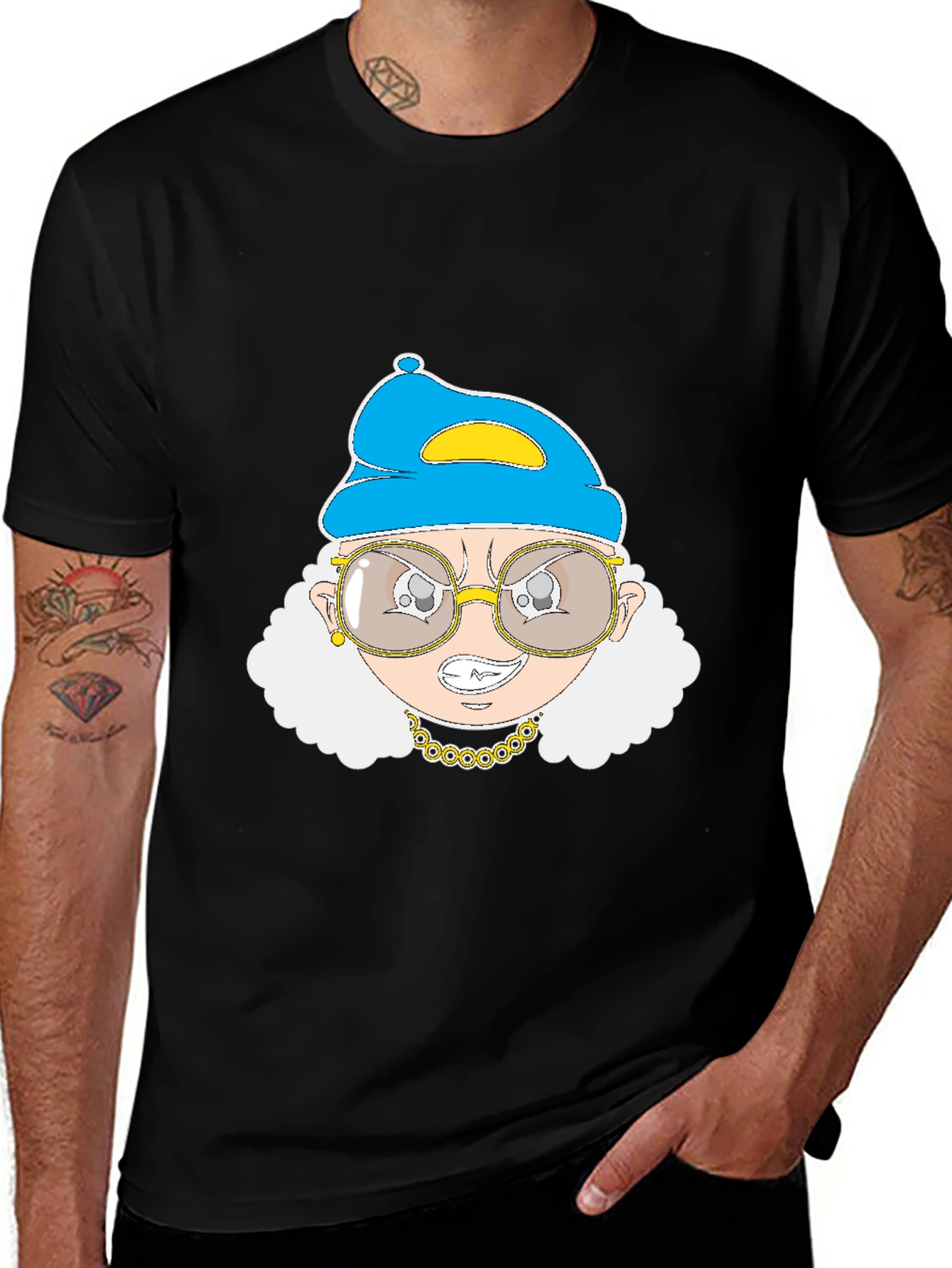 Grandma Gangster T-Shirt - Black