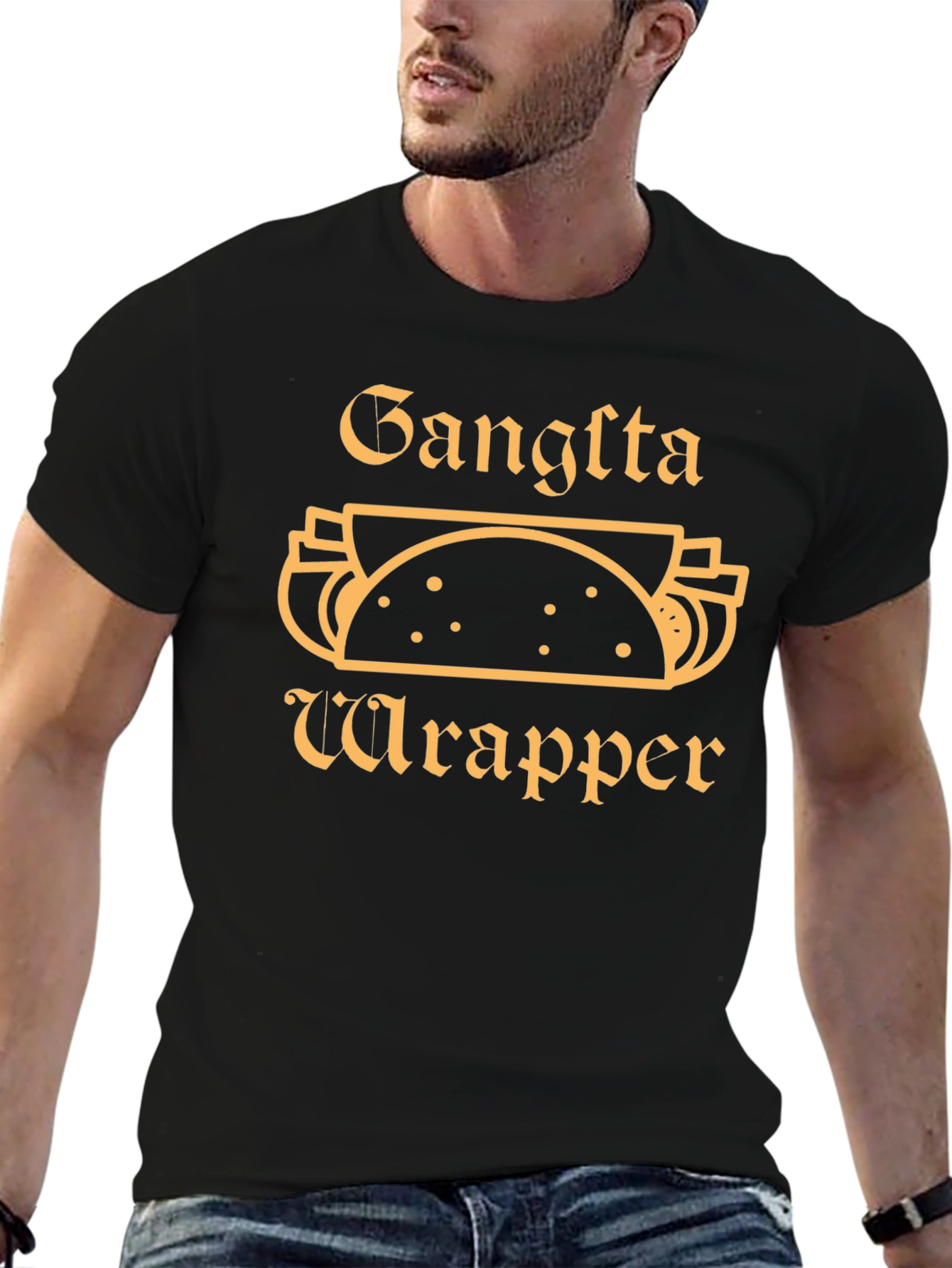 Gangsta Wrapper Black T-Shirt