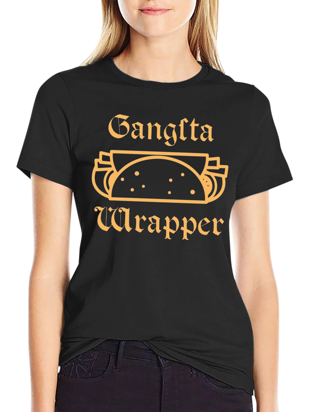 Gangsta Wrapper Black T-Shirt