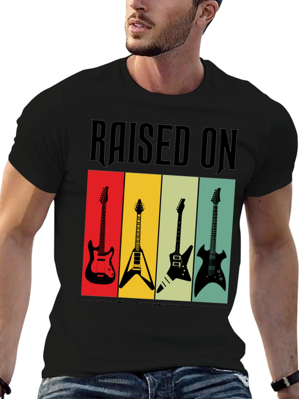 Raised on Rock Guitars T-Shirt